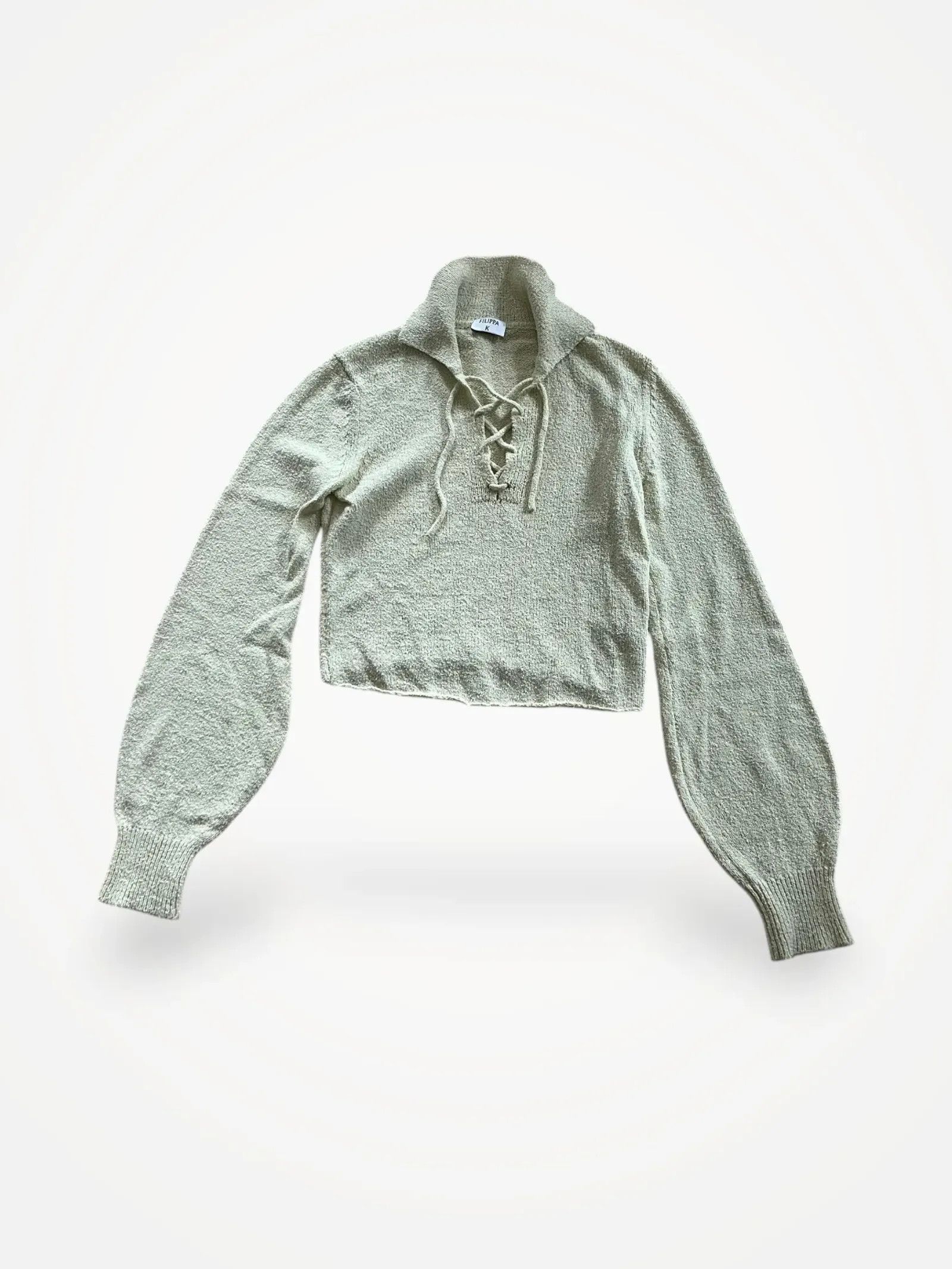 Filippa K Filippa K Cropped Polo Sweater Sweater Size M / US 6-8 / IT 42-44 - 2 Thumbnail