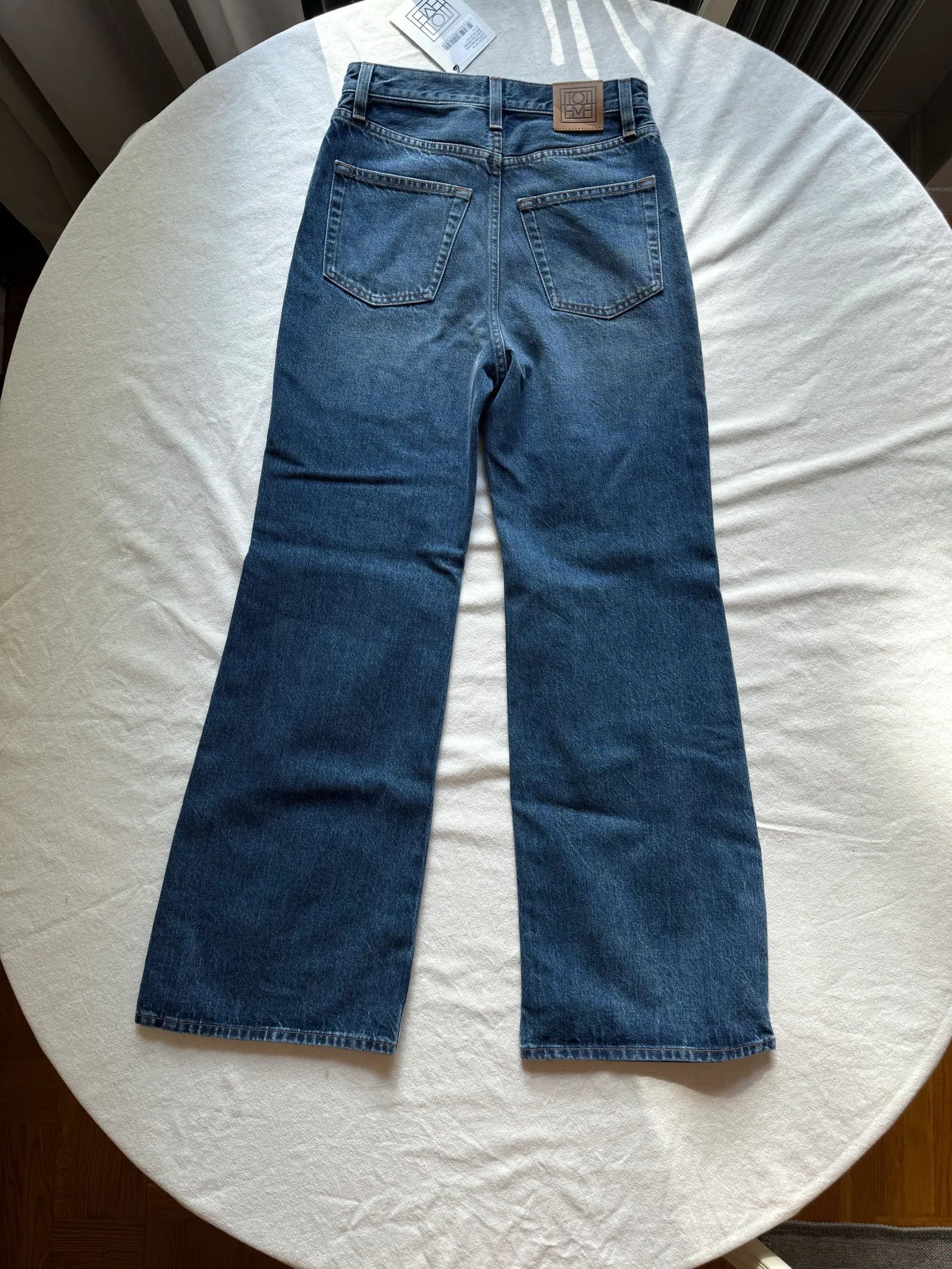 Toteme Toteme Boot leg denim mid blue 417 Jeans Size 25" / US 0 / IT 36 - 2 Thumbnail