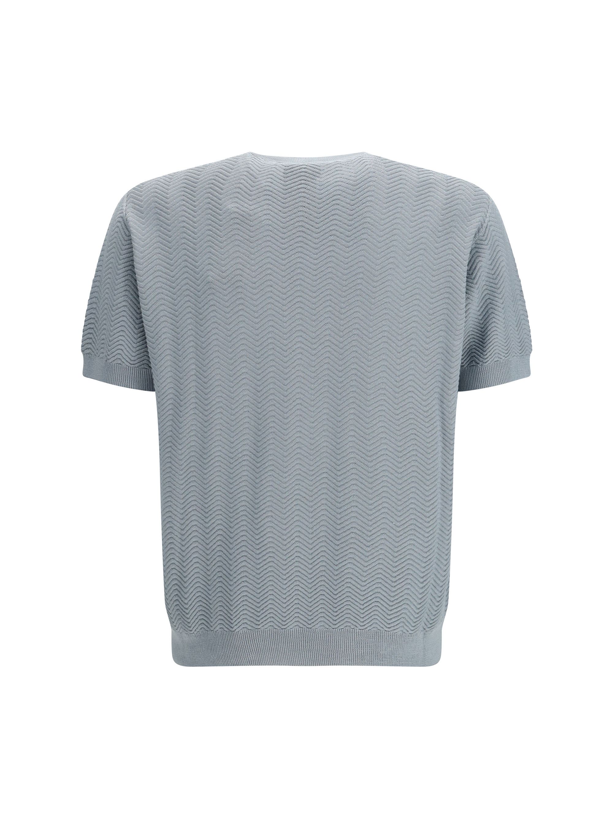 Giorgio Armani Short-sleeved cotton and silk Sweater Size US L / EU 52-54 / 3 - 2 Thumbnail