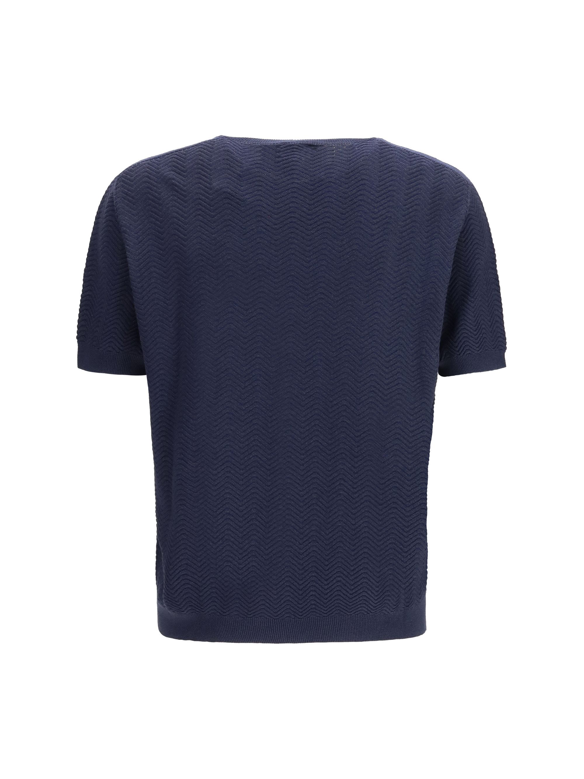 Giorgio Armani Short-sleeved cotton and silk Sweater Size US M / EU 48-50 / 2 - 2 Thumbnail