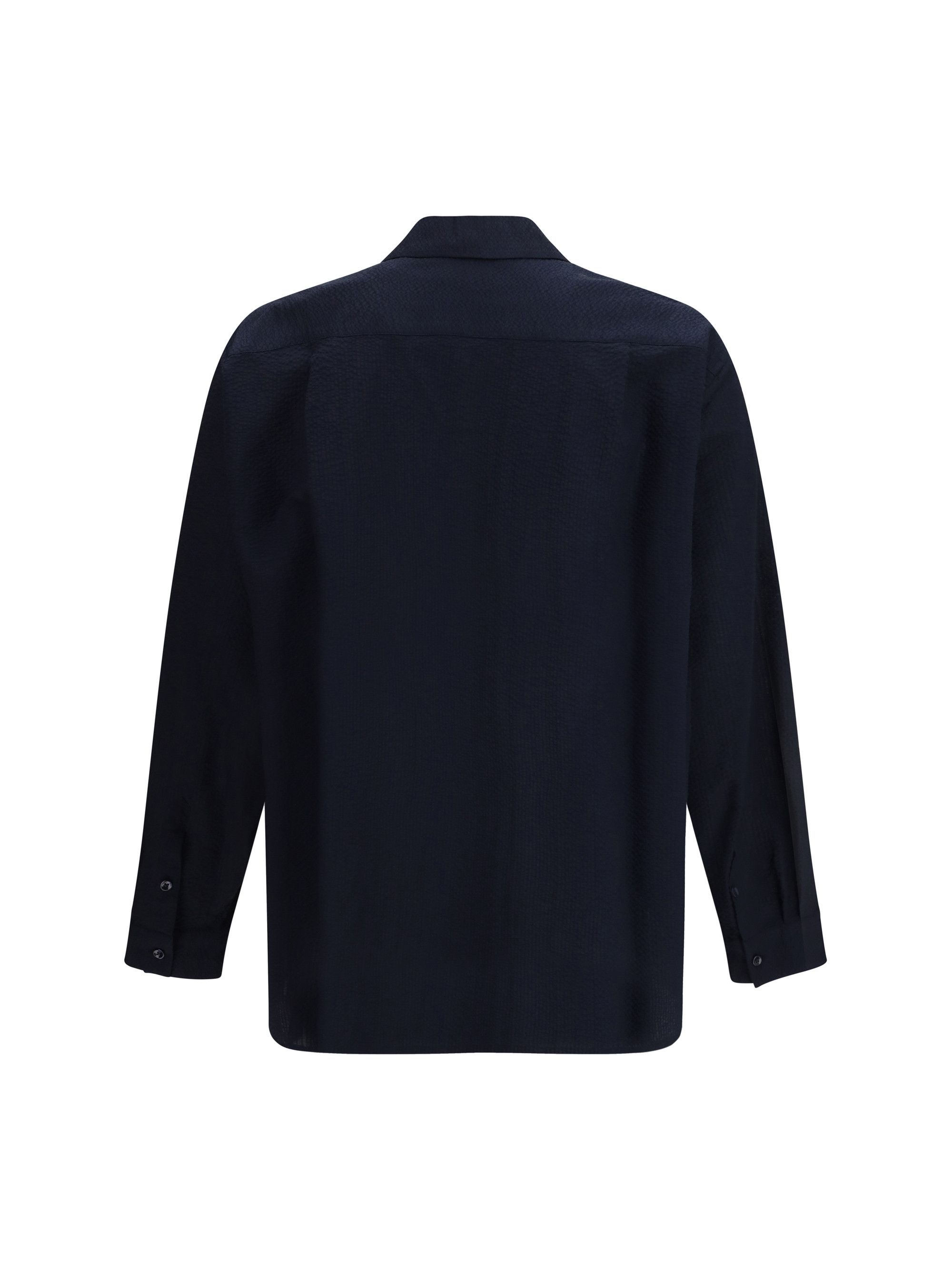 Giorgio Armani Cotton Shirt with classic collar Size US M / EU 48-50 / 2 - 2 Thumbnail