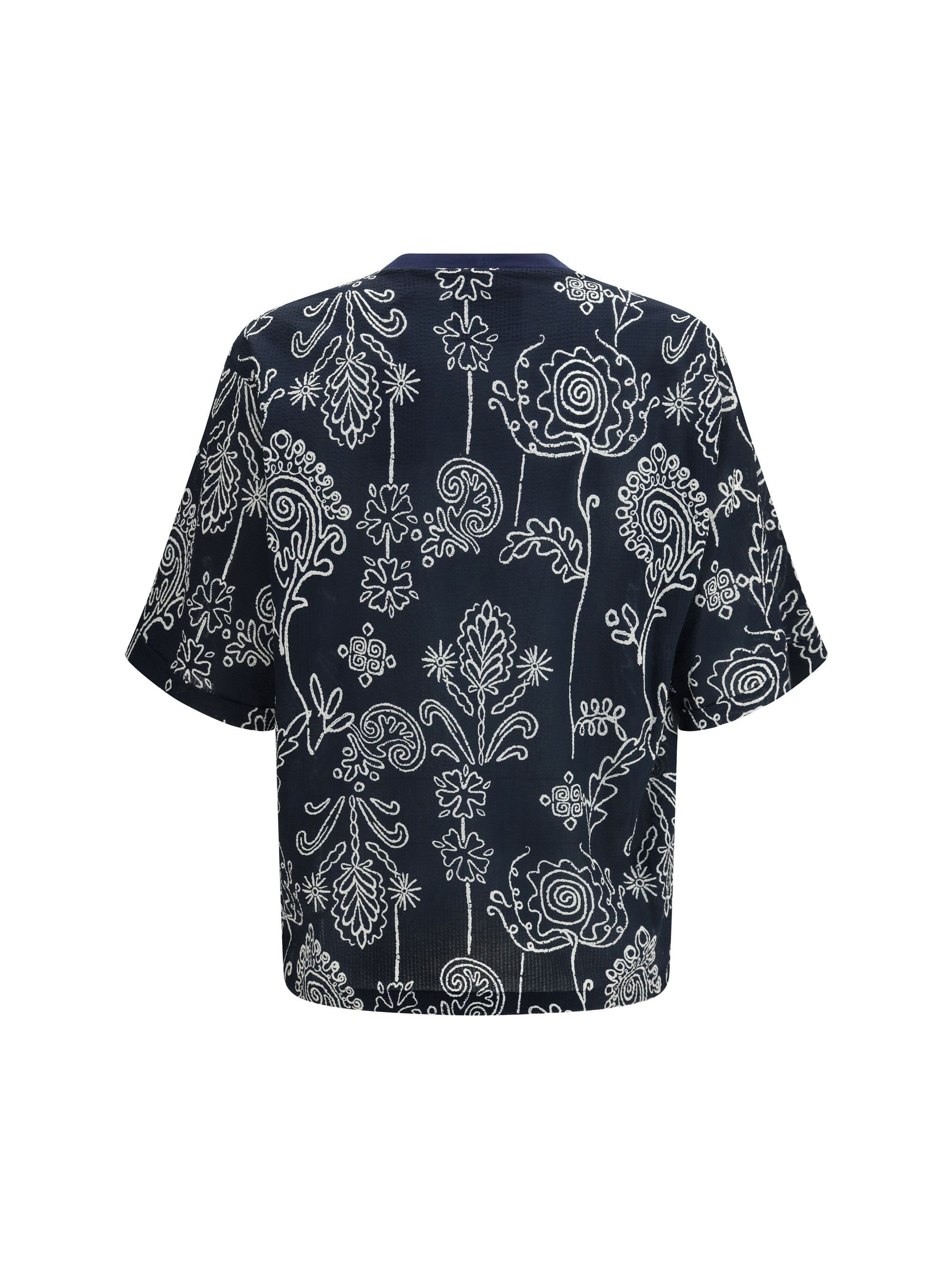 Giorgio Armani Cotton T shirt with all over pattern Size US L / EU 52-54 / 3 - 2 Thumbnail
