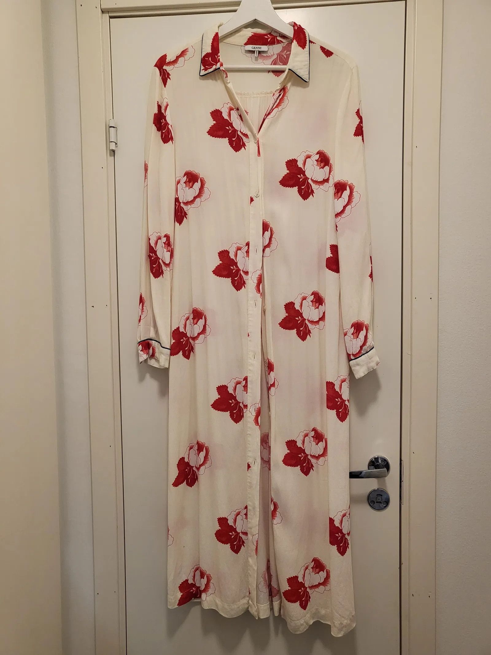 Ganni Ganni Harley Crepe Dress Size S / US 4 / IT 40 - 4 Thumbnail