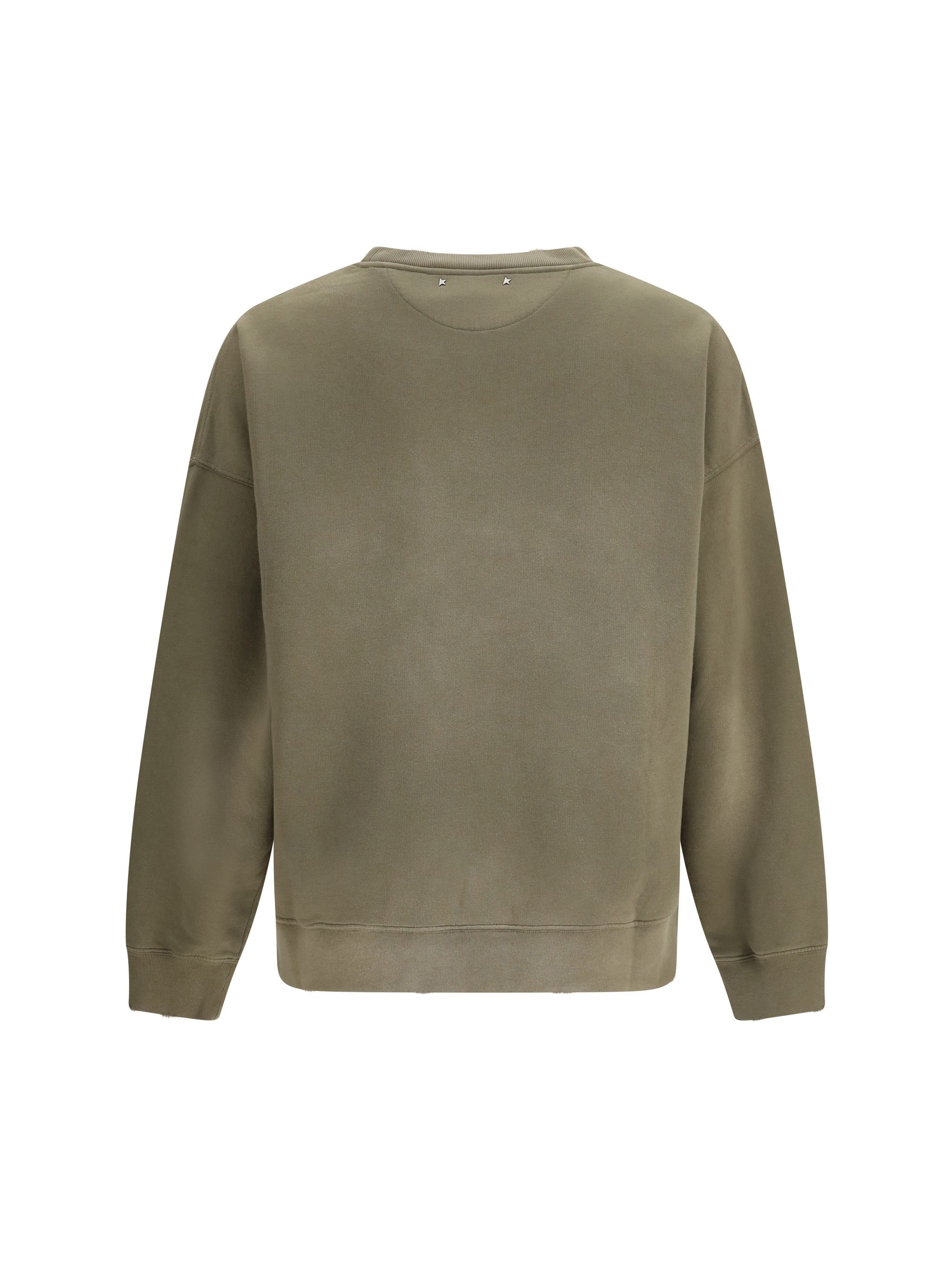 Golden Goose Journey unisex Crew neck in garment-dyed cotton fleece Size US M / EU 48-50 / 2 - 2 Thumbnail