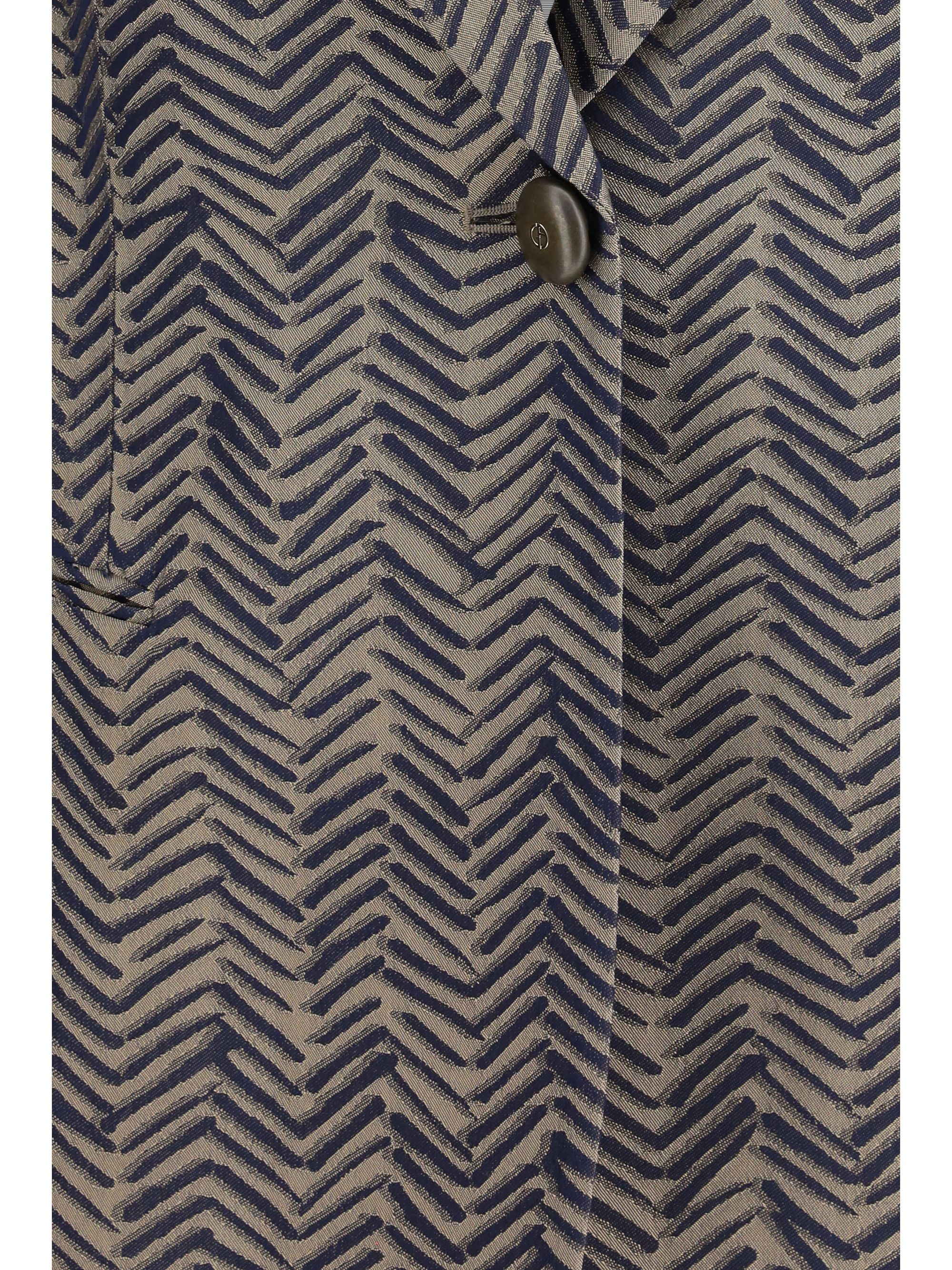 Giorgio Armani Single-breasted Jacket cchevron jacquard viscose Size M / US 6-8 / IT 42-44 - 3 Thumbnail