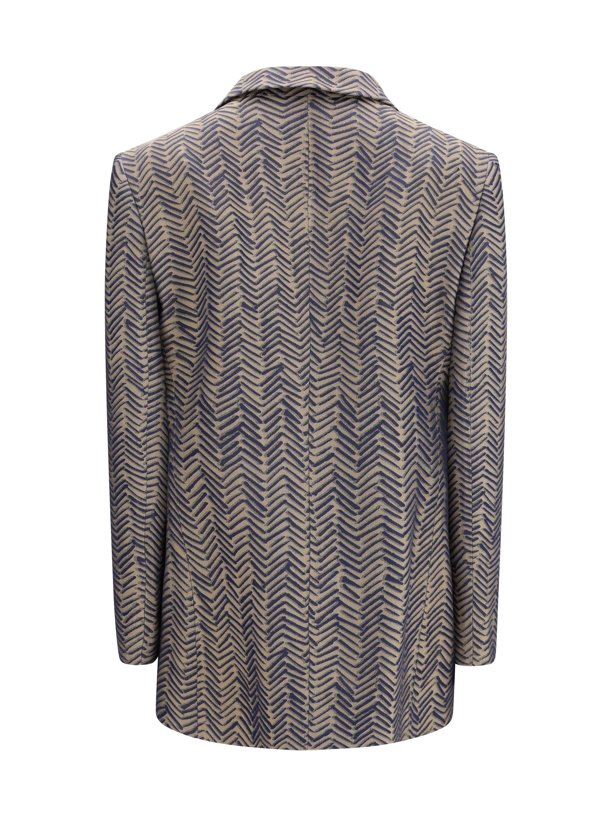 Giorgio Armani Single-breasted Jacket cchevron jacquard viscose Size M / US 6-8 / IT 42-44 - 2 Thumbnail
