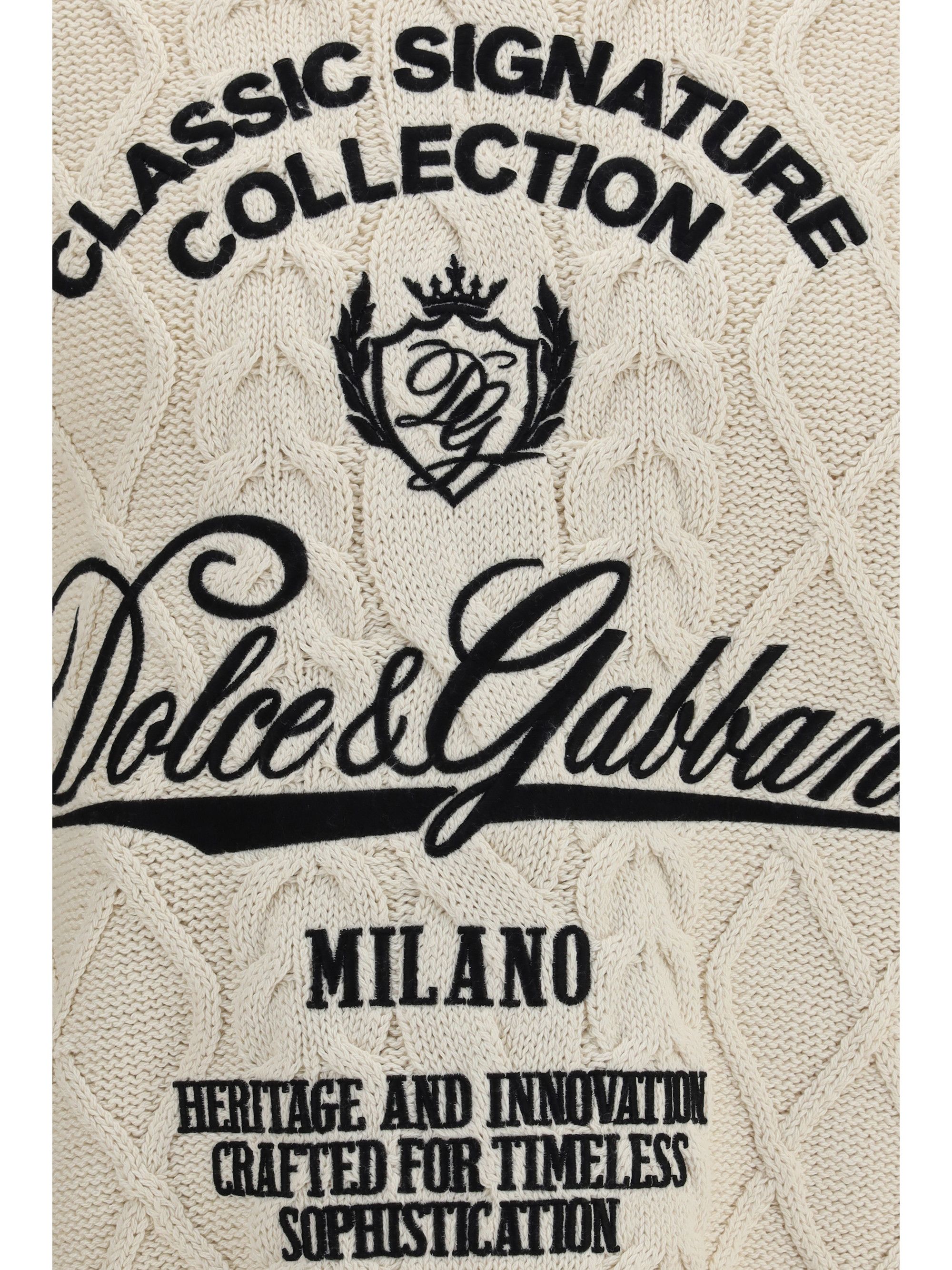 Dolce & Gabbana Cable-knit Pullover Size US L / EU 52-54 / 3 - 3 Thumbnail