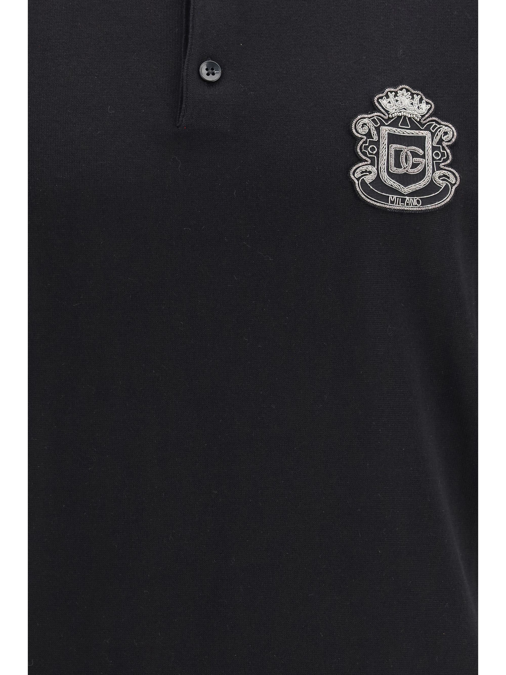 Dolce & Gabbana Polo Shirt with embroidered patch Size US M / EU 48-50 / 2 - 3 Thumbnail