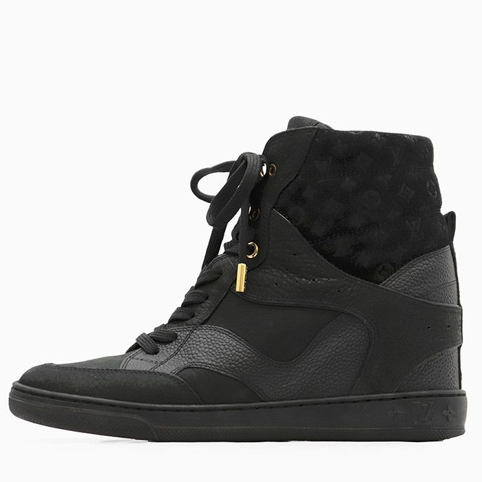 Louis Vuitton Louis Vuitton Louis Vuitton Monogram Leather Suede Sneakers Leather Shoes DUTY FREE for USA Size ONE SIZE - 4 Thumbnail