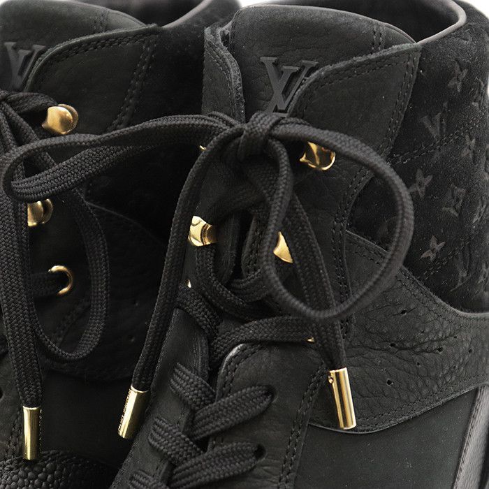 Louis Vuitton Louis Vuitton Louis Vuitton Monogram Leather Suede Sneakers Leather Shoes DUTY FREE for USA Size ONE SIZE - 2 Thumbnail