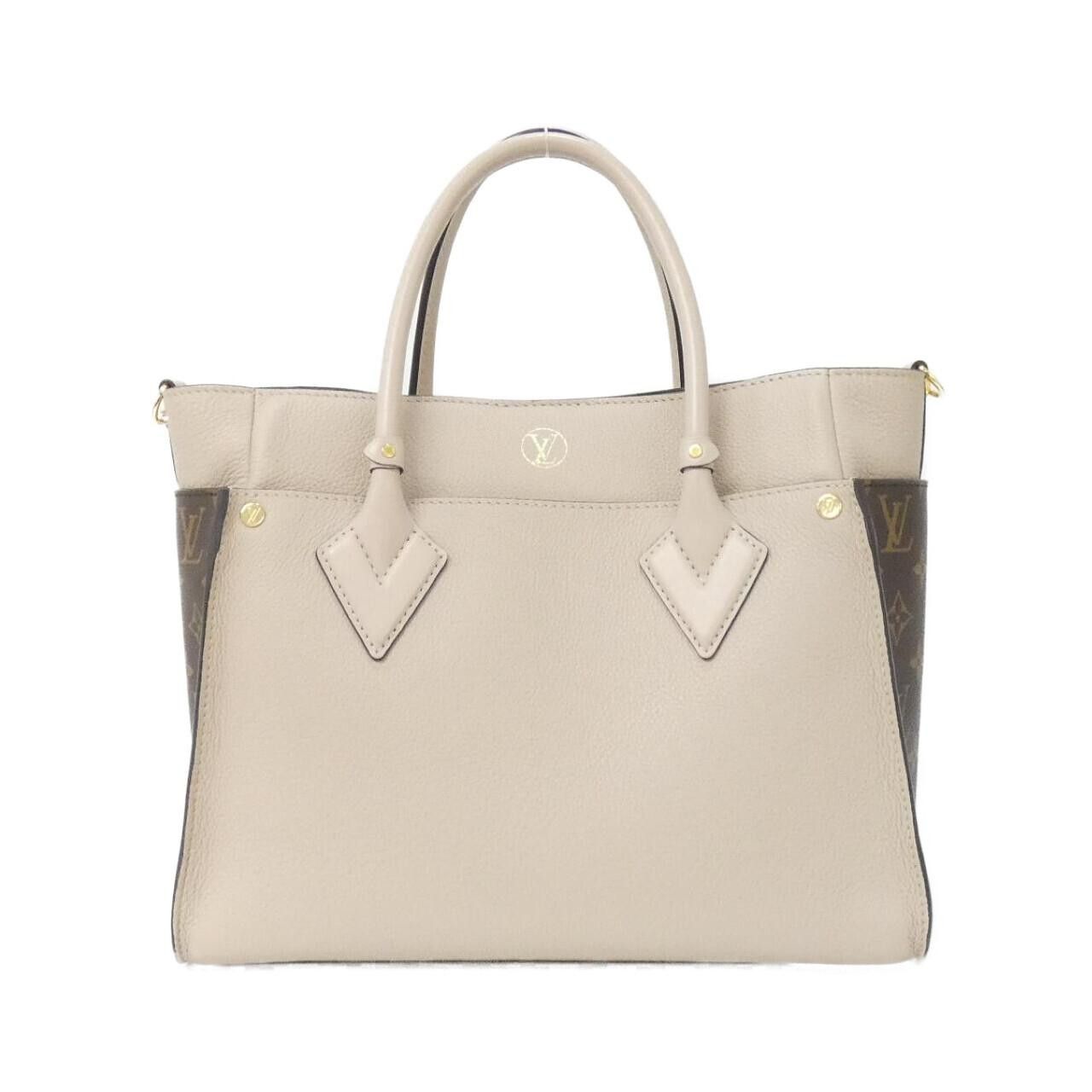 Louis Vuitton Louis Vuitton Louis Vuitton On My Side calf leather coated canvas bag Leather Tote Bag M58485 DUTY FREE for USA Size ONE SIZE - 2 Thumbnail