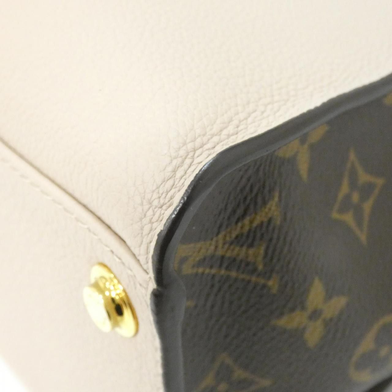 Louis Vuitton Louis Vuitton Louis Vuitton On My Side calf leather coated canvas bag Leather Tote Bag M58485 DUTY FREE for USA Size ONE SIZE - 3 Thumbnail