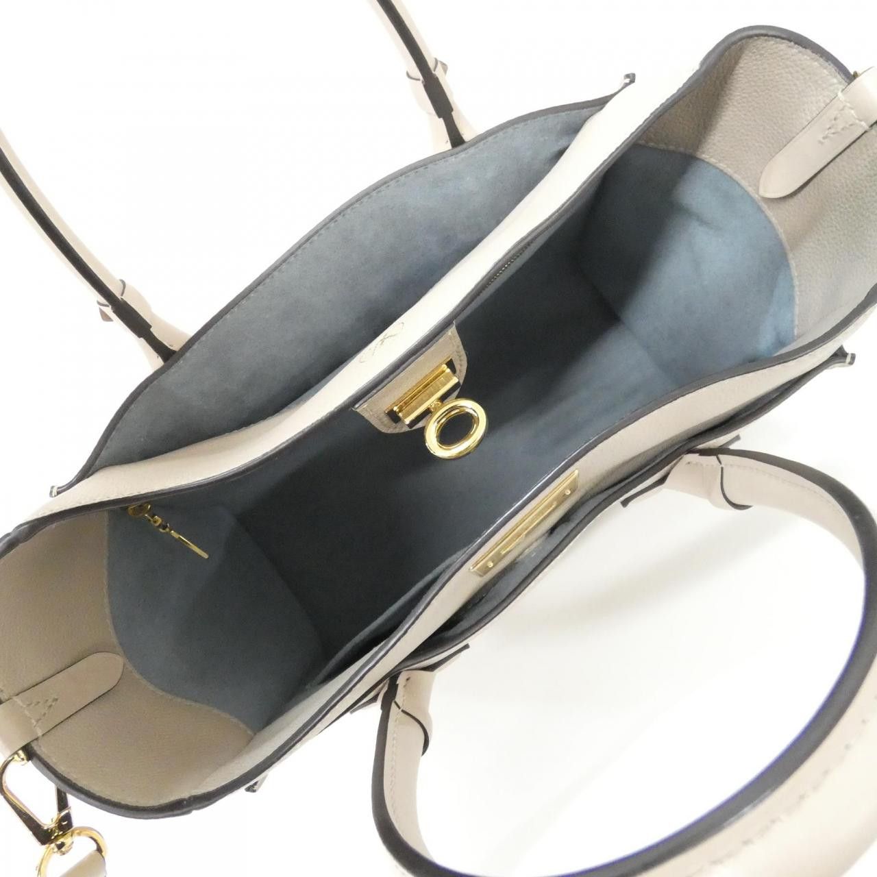 Louis Vuitton Louis Vuitton Louis Vuitton On My Side calf leather coated canvas bag Leather Tote Bag M58485 DUTY FREE for USA Size ONE SIZE - 9 Thumbnail