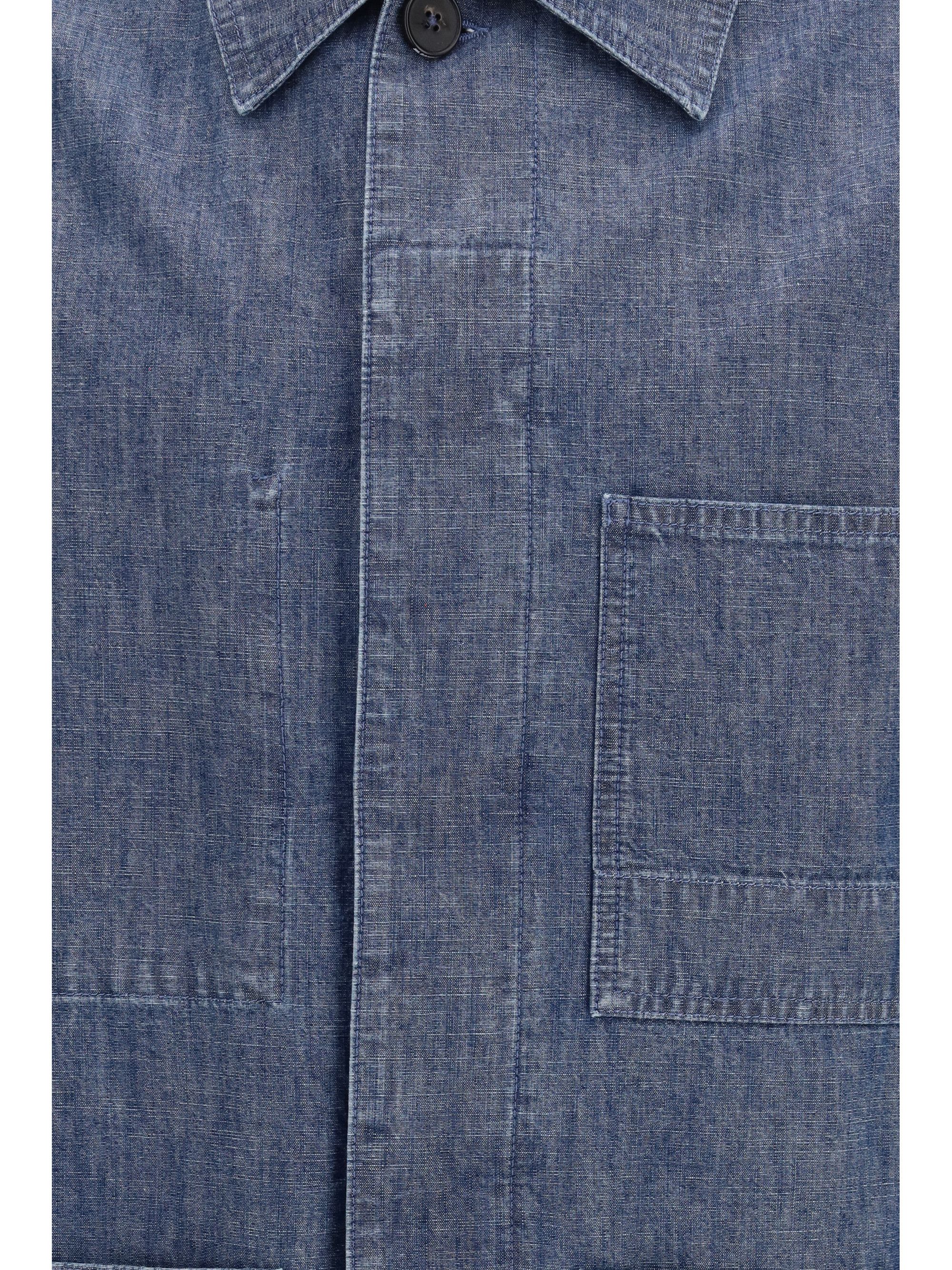 Jil Sander Patch-pocket chambray Overshirt Size US L / EU 52-54 / 3 - 3 Thumbnail