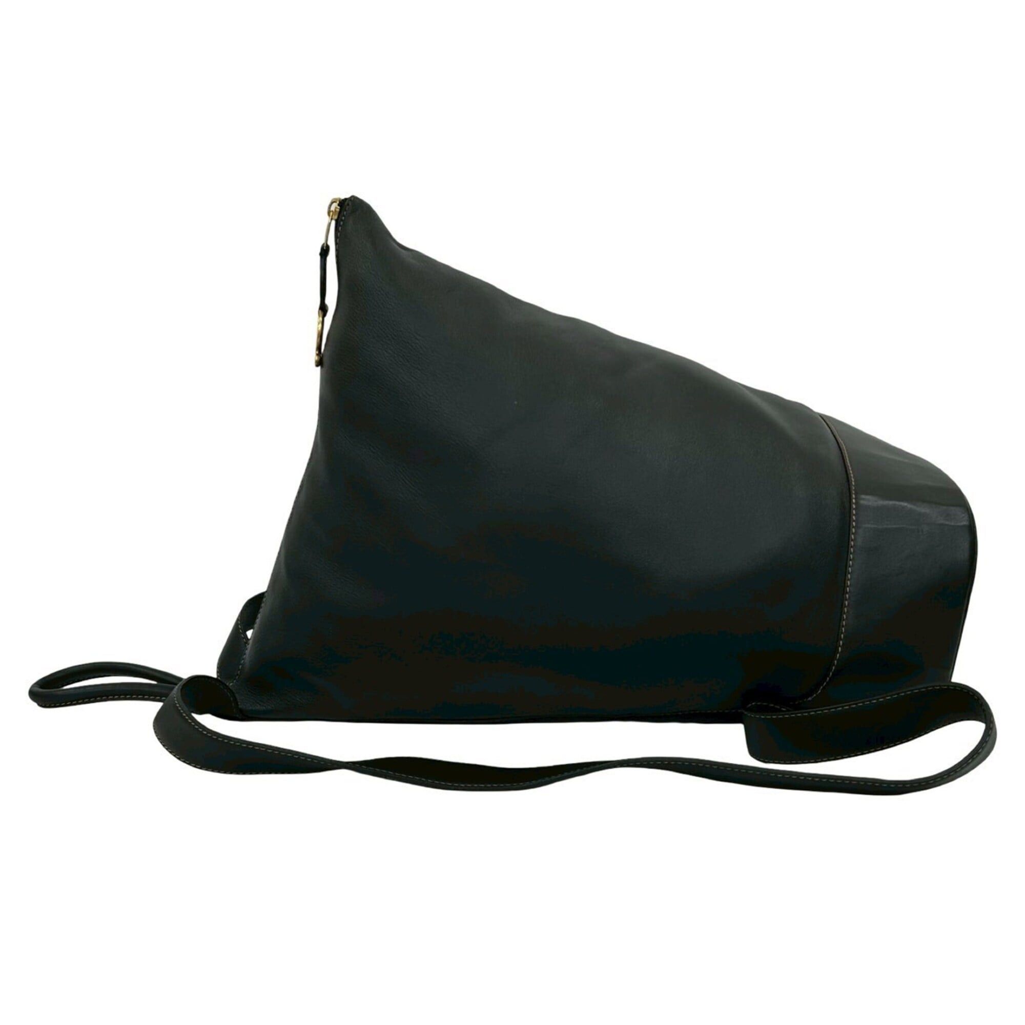 Loewe LOEWE Vintage Logo Hardware Leather Backpack Daypack Black 335-1 Size ONE SIZE - 5 Thumbnail