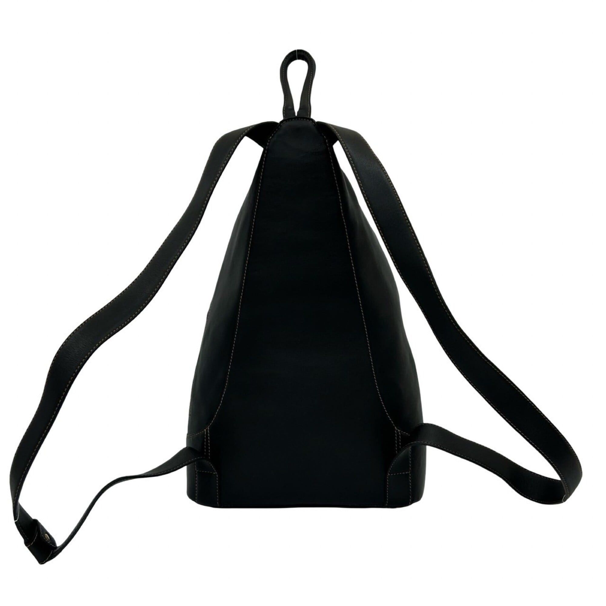Loewe LOEWE Vintage Logo Hardware Leather Backpack Daypack Black 335-1 Size ONE SIZE - 3 Thumbnail