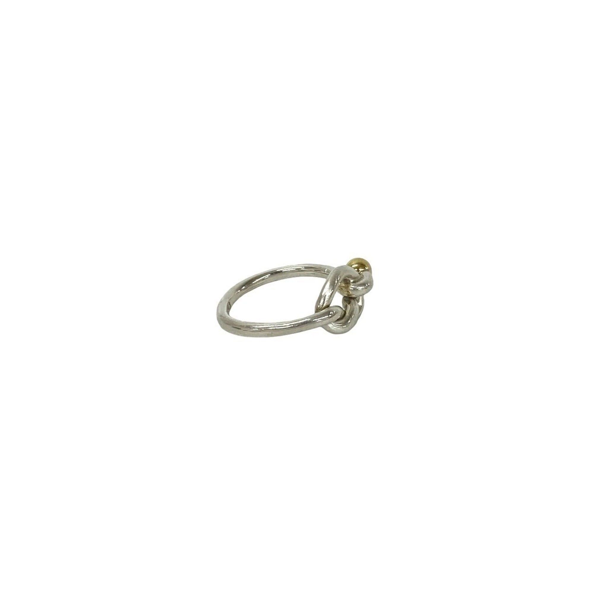 Tiffany & Co. TIFFANY&Co. Tiffany Love Knot Sterling Silver 925 18K Yellow Gold Ring - Women's Jewelry 32957 Size ONE SIZE - 4 Thumbnail