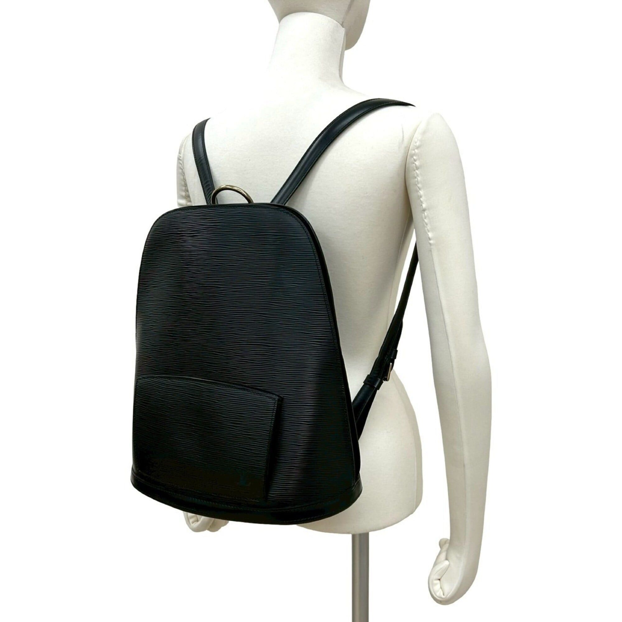 Louis Vuitton LOUIS VUITTON Vintage Gobelin Epi Leather Backpack, Black/Noir, 166-8 Size ONE SIZE - 2 Thumbnail