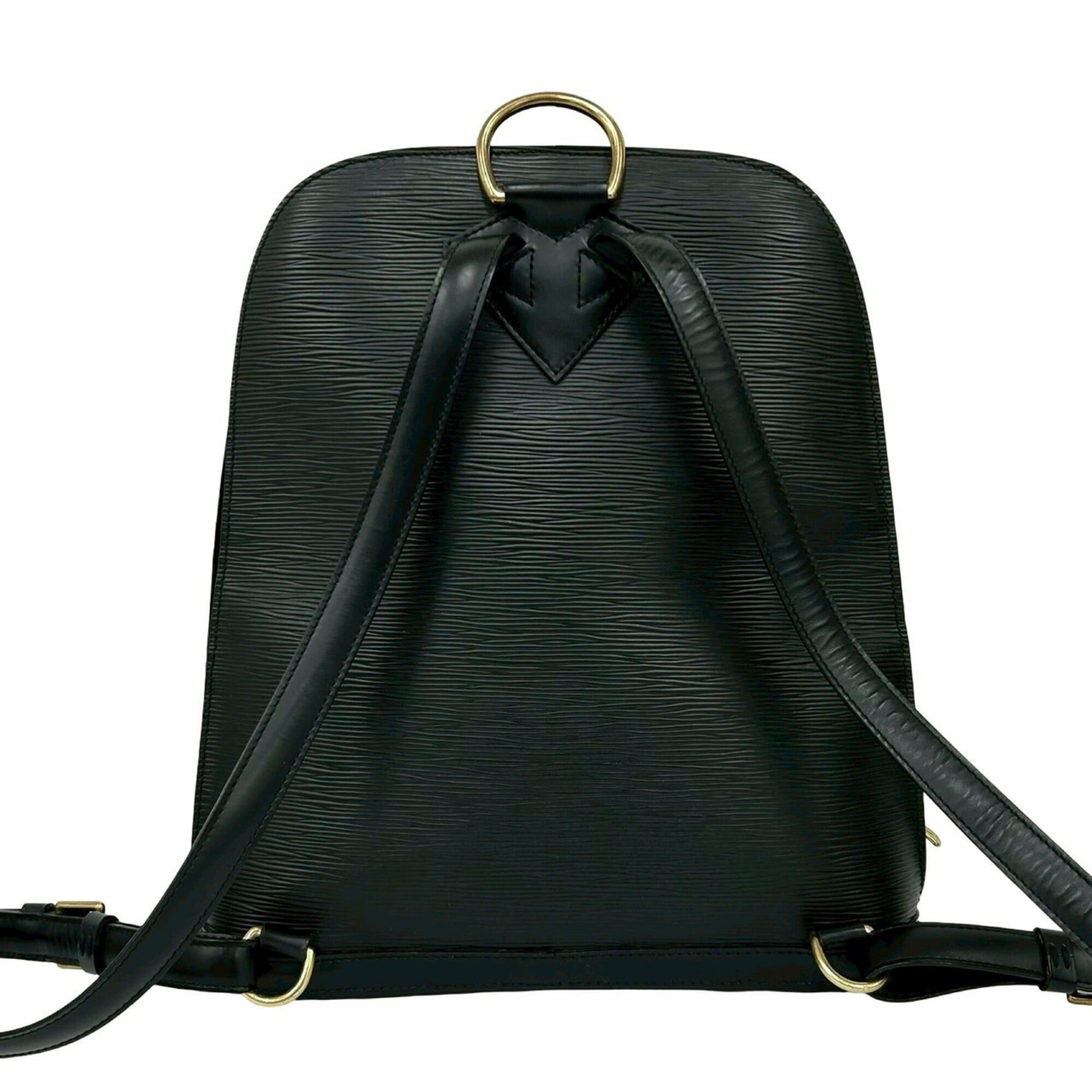 Louis Vuitton LOUIS VUITTON Vintage Gobelin Epi Leather Backpack, Black/Noir, 166-8 Size ONE SIZE - 3 Thumbnail