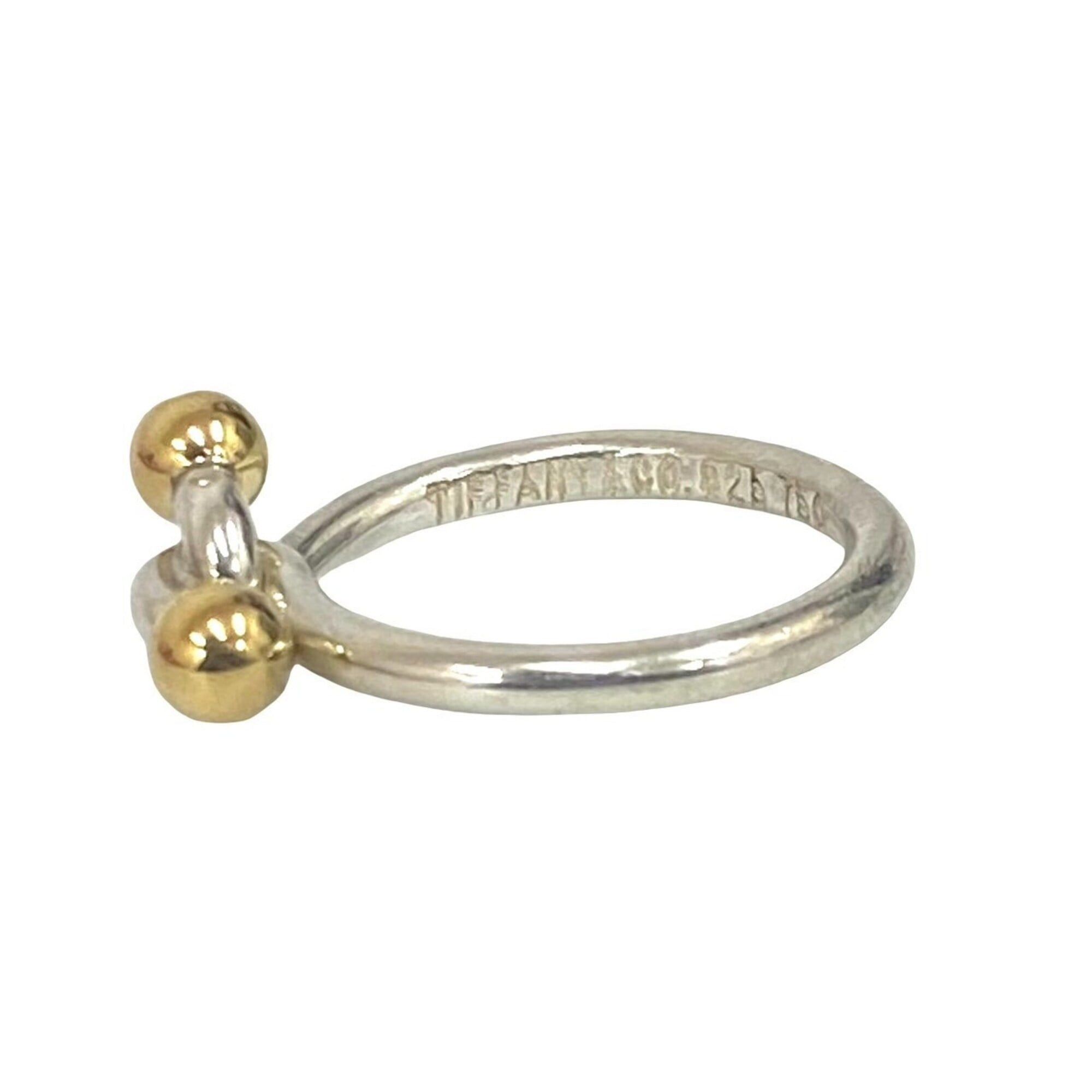 Tiffany & Co. TIFFANY&Co. Tiffany Love Knot Sterling Silver 925 18K Gold Ring - Women's & Men's 28728 Size ONE SIZE - 3 Thumbnail