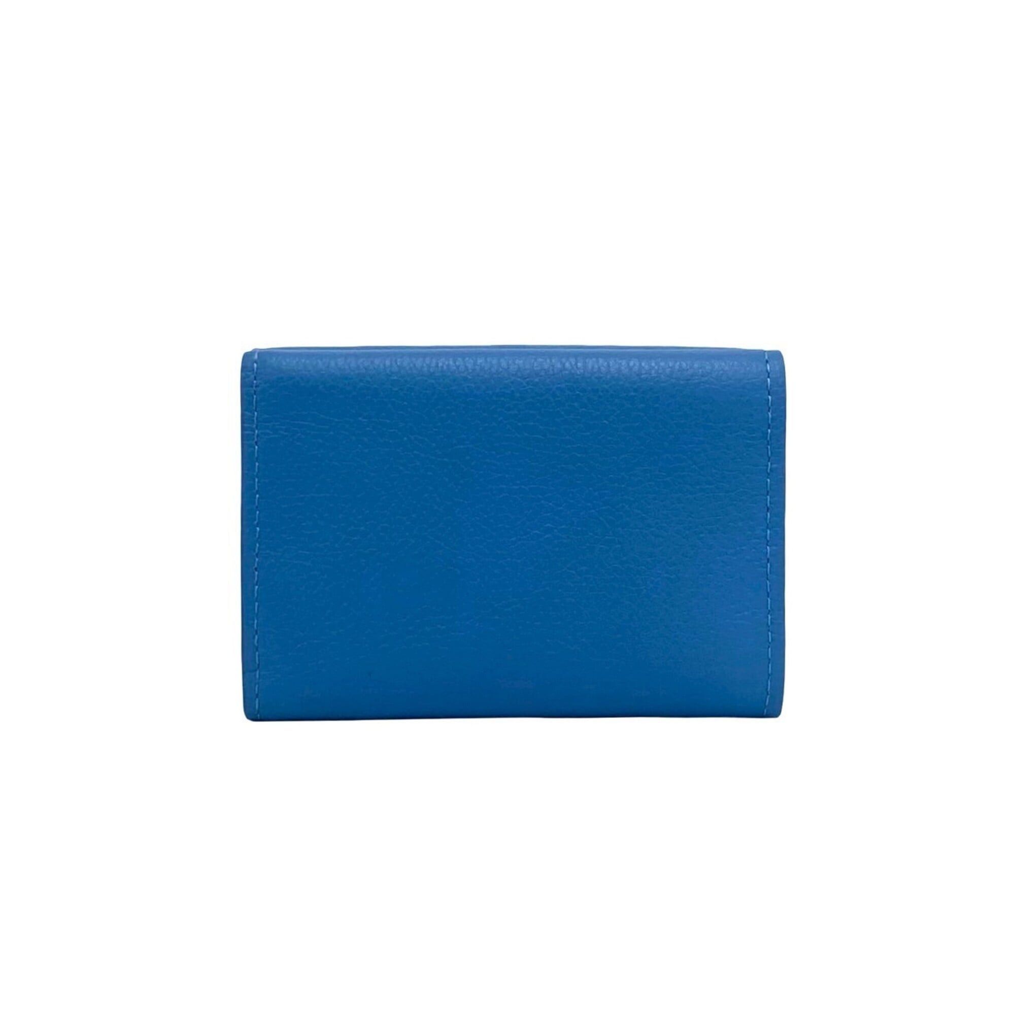 Louis Vuitton LOUIS VUITTON Portefeuille Lock Mini Leather Tri-fold Wallet, Blue, 20248 Size ONE SIZE - 2 Thumbnail