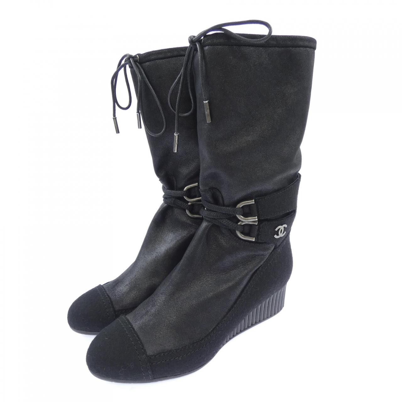 Chanel Chanel Chanel Leather Boots Others Shoes G26790Y52320 DUTY FREE for USA Size ONE SIZE - 3 Thumbnail