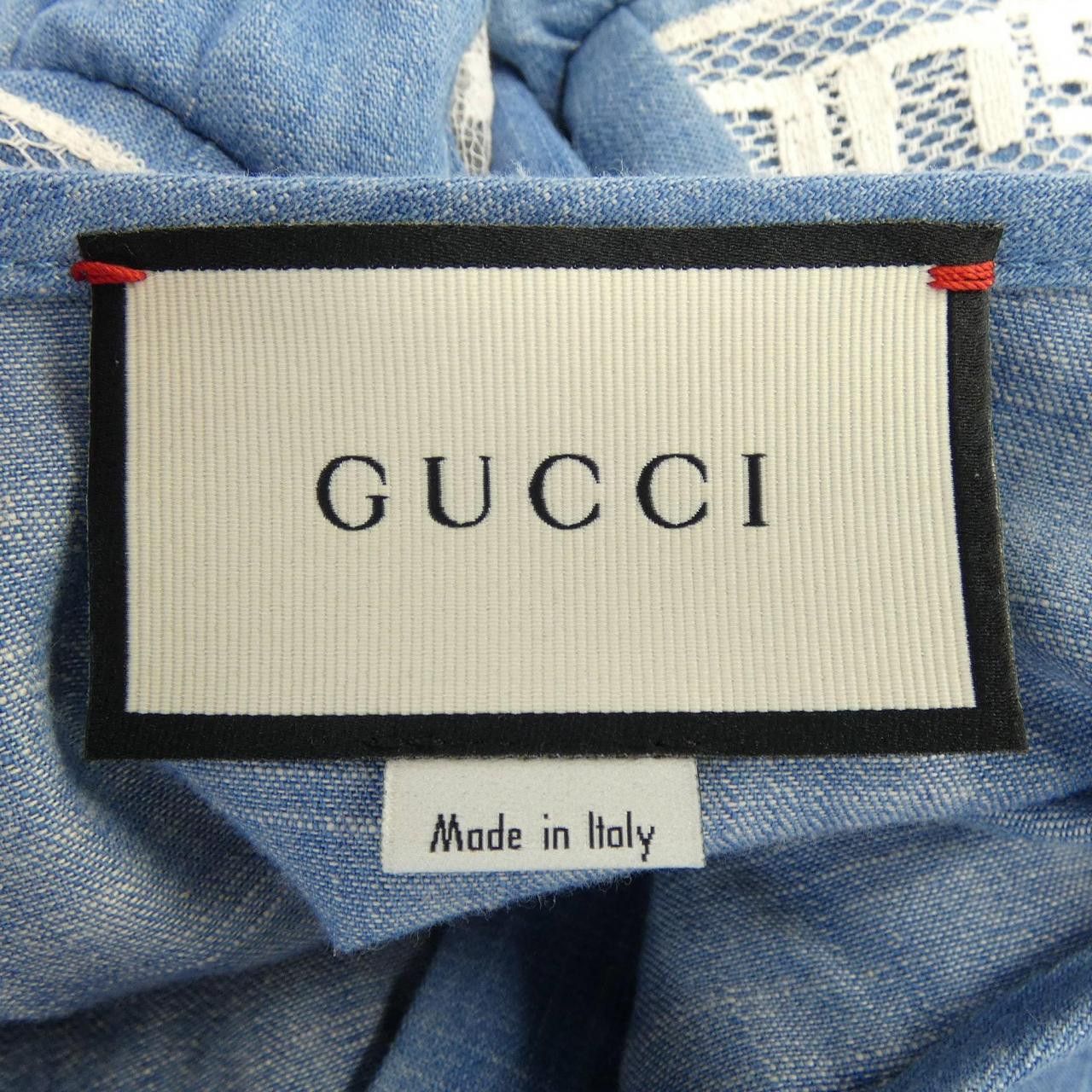 Gucci Gucci Gucci Cotton Shirt Textile Dress Shirt 527382-XRB67 DUTY FREE for USA Size ONE SIZE - 4 Thumbnail