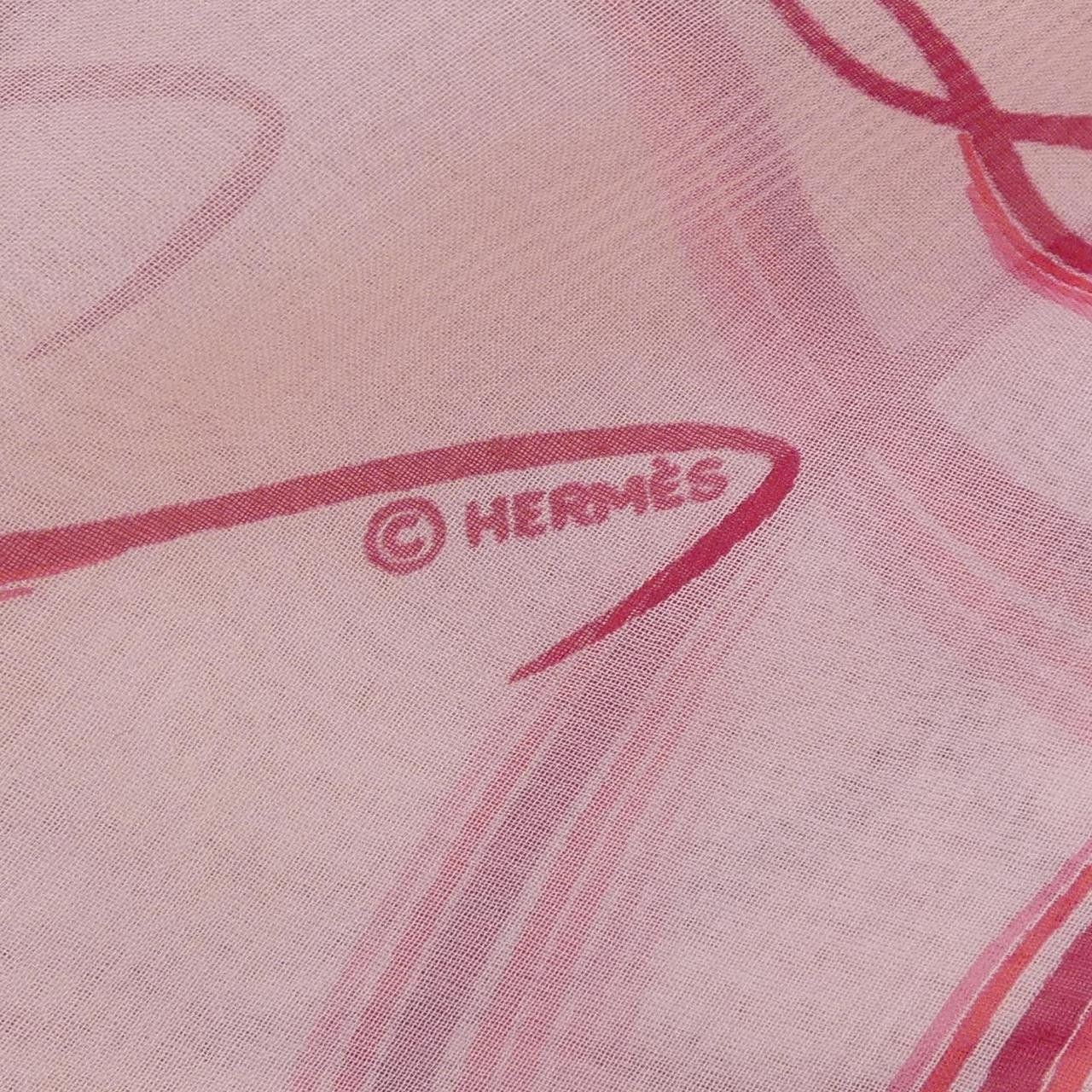 Hermes Hermes Hermes Silk Mousseline Stole Textile Scarf DUTY FREE for USA Size ONE SIZE - 5 Thumbnail