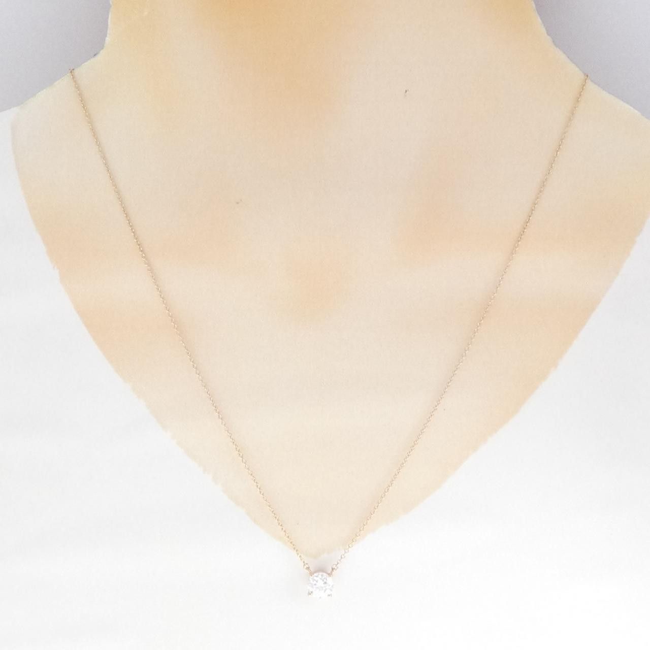 Tiffany & Co. Tiffany & Co. Tiffany Solitaire Au750 Pink Gold Diamond Necklace Precious Metal Necklace DUTY FREE for USA Size ONE SIZE - 6 Thumbnail