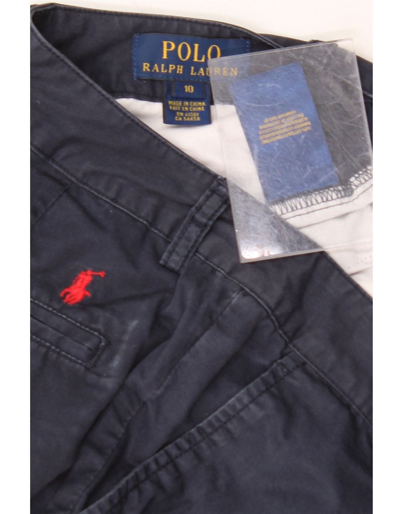 Polo Ralph Lauren Boys Chino Trousers 9-10 Years W24 L26 Navy Blue Size 28" / US 6 / IT 42 - 3 Thumbnail