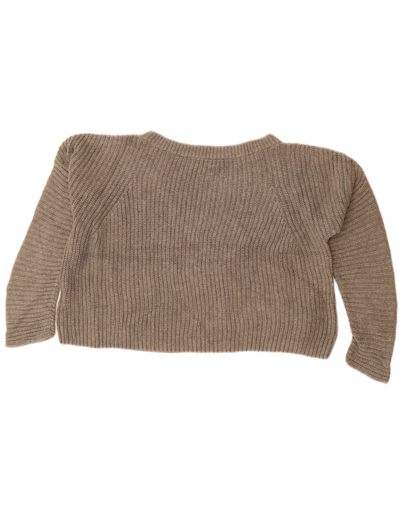 Polo Ralph Lauren Womens Boat Neck Jumper Sweater UK 10 Small Grey Cotton Size L / US 10 / IT 46 - 2 Thumbnail