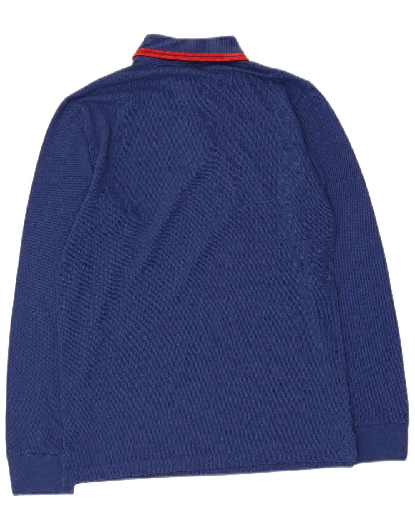 Diesel Boys Graphic Long Sleeve Polo Shirt 11-12 Years Navy Blue Co Size M / US 6-8 / IT 42-44 - 2 Thumbnail