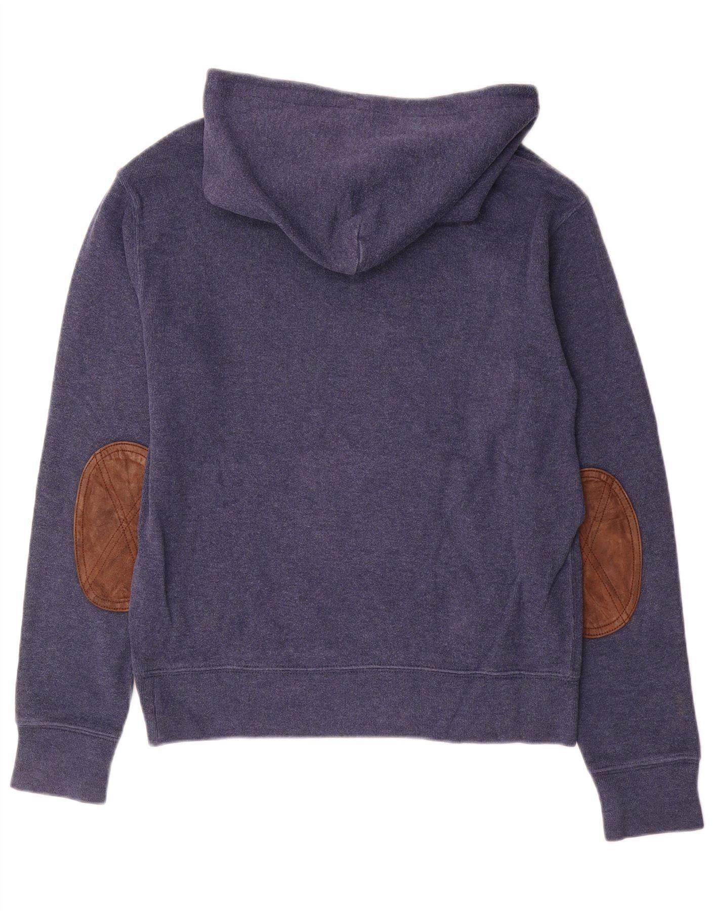 Polo Ralph Lauren Mens Hooded Jumper Sweater Small Navy Blue Colourblock Size US M / EU 48-50 / 2 - 2 Thumbnail