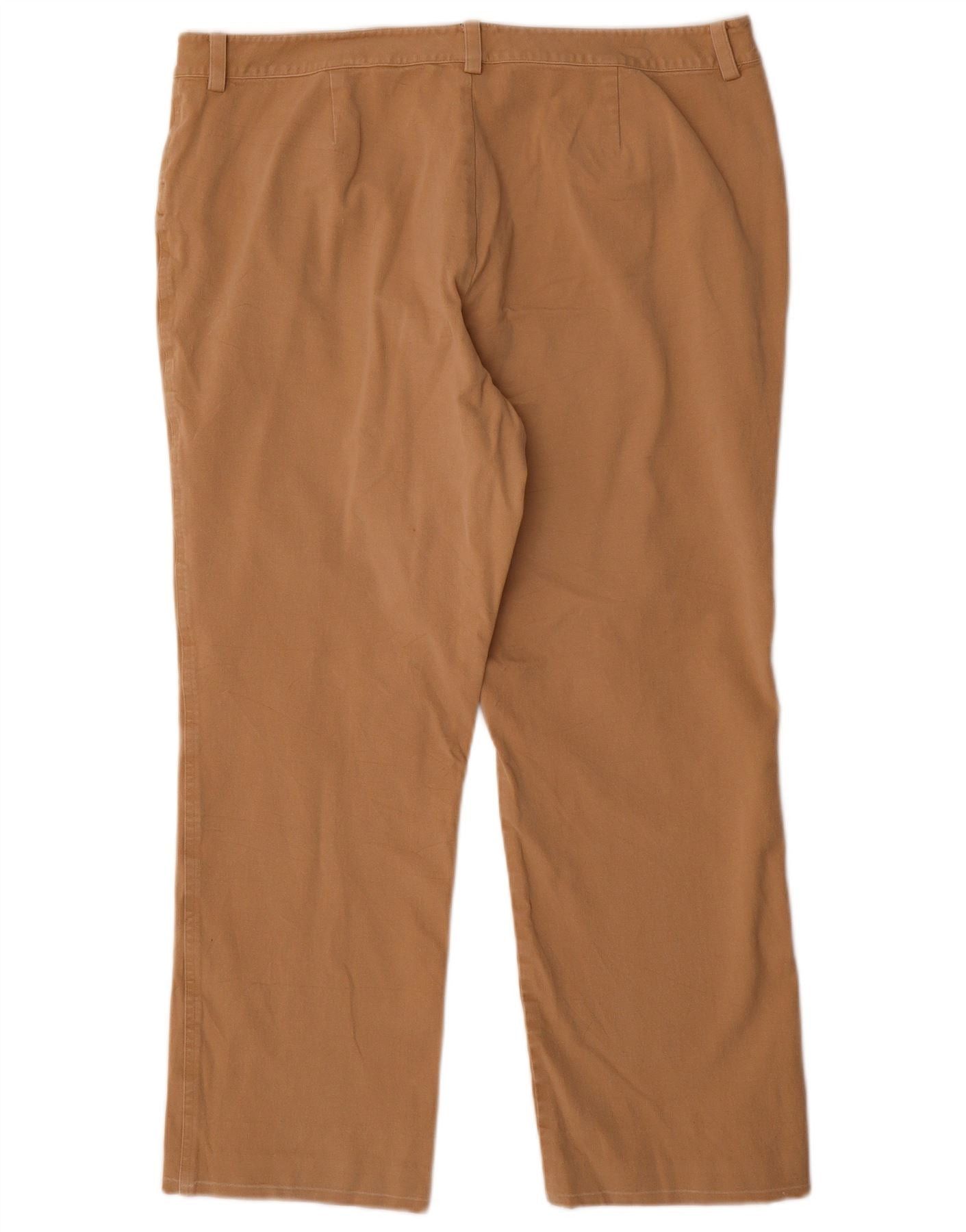 Ralph Lauren Womens Straight Casual Trousers US 16 2XL W38 L27 Beige Size 34" / US 12 / IT 48 - 2 Thumbnail