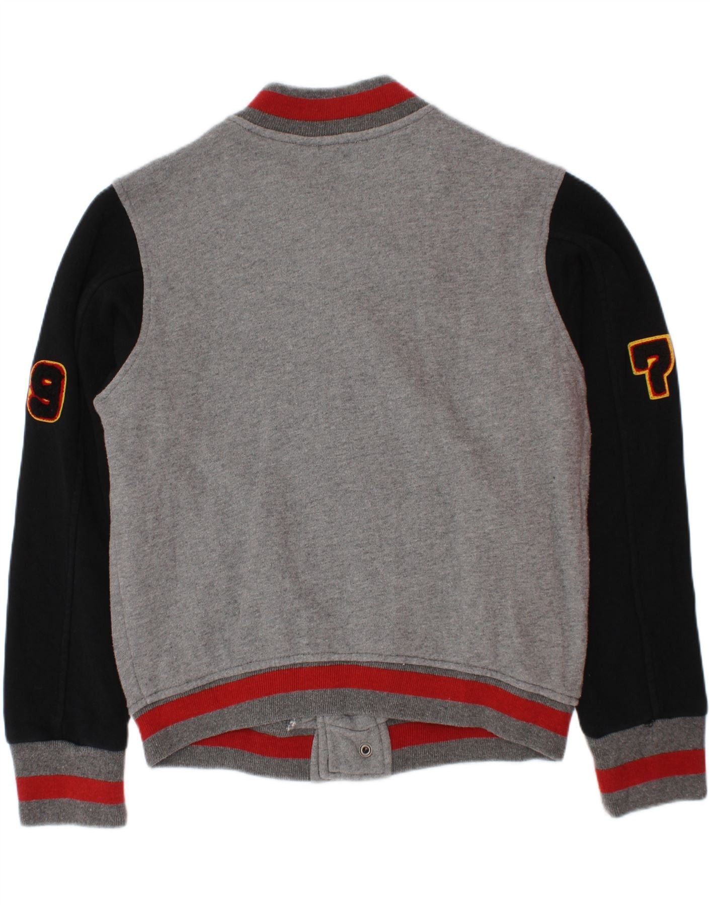 Diesel Boys Graphic Varsity Jacket 7-8 Years Grey Colourblock Size S / US 4 / IT 40 - 2 Thumbnail