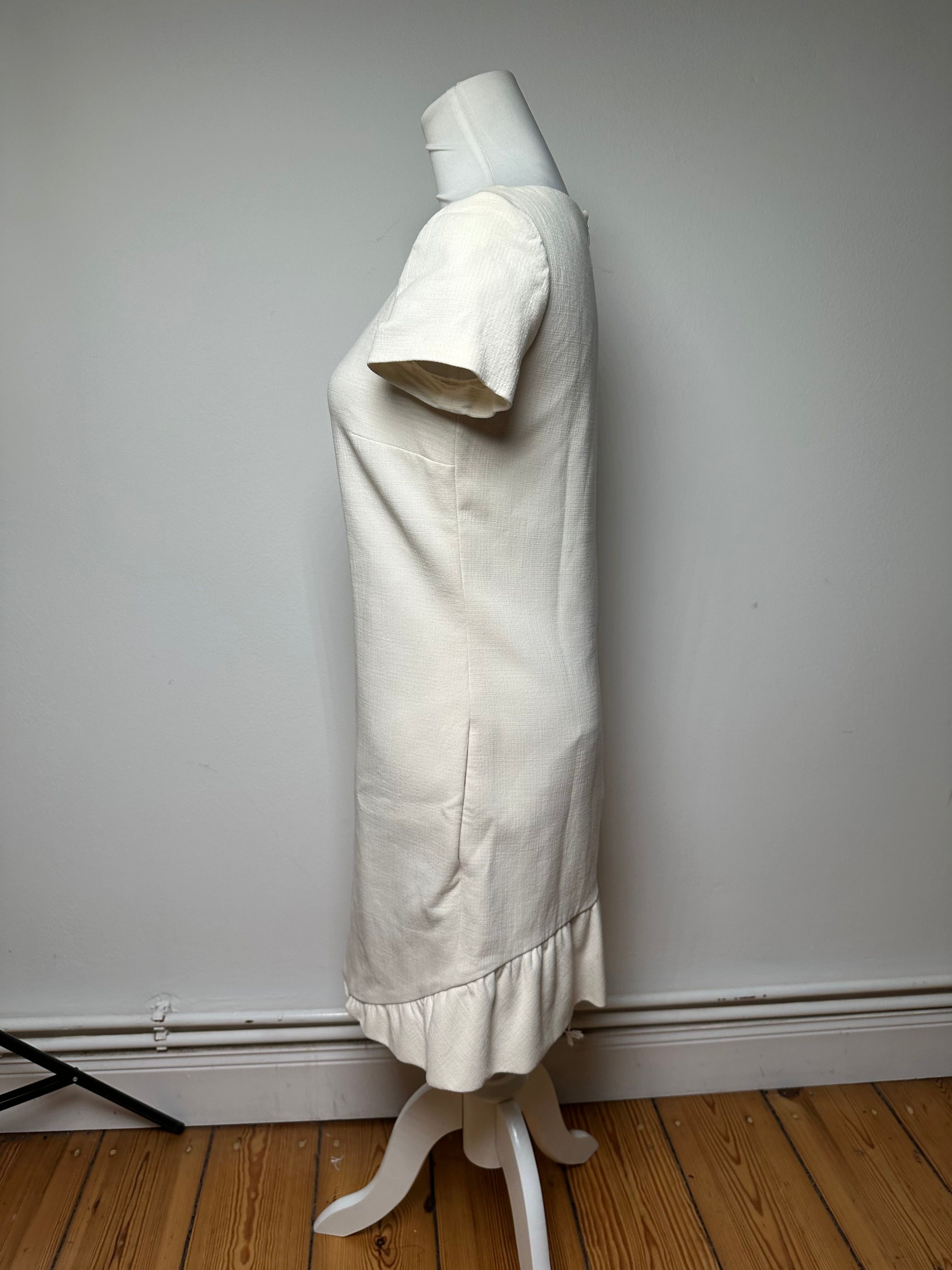 Emilio Pucci Vintage Wool Dress White M Size XS / US 0-2 / IT 36-38 - 2 Thumbnail