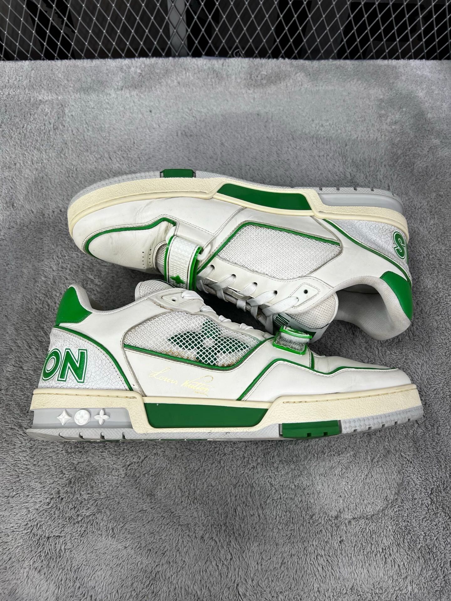 Louis Vuitton Louis Vuitton Training Green Lowtop Sneakers 42 Men Size US 9 / EU 42 - 4 Thumbnail