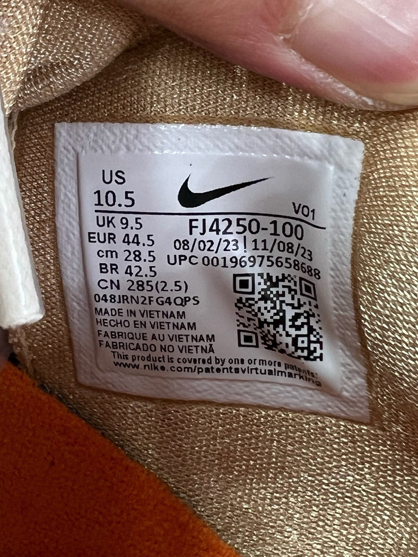 Nike Nike White Lowtop Sneakers 44.5 Men Size US 11 / EU 44 - 7 Thumbnail