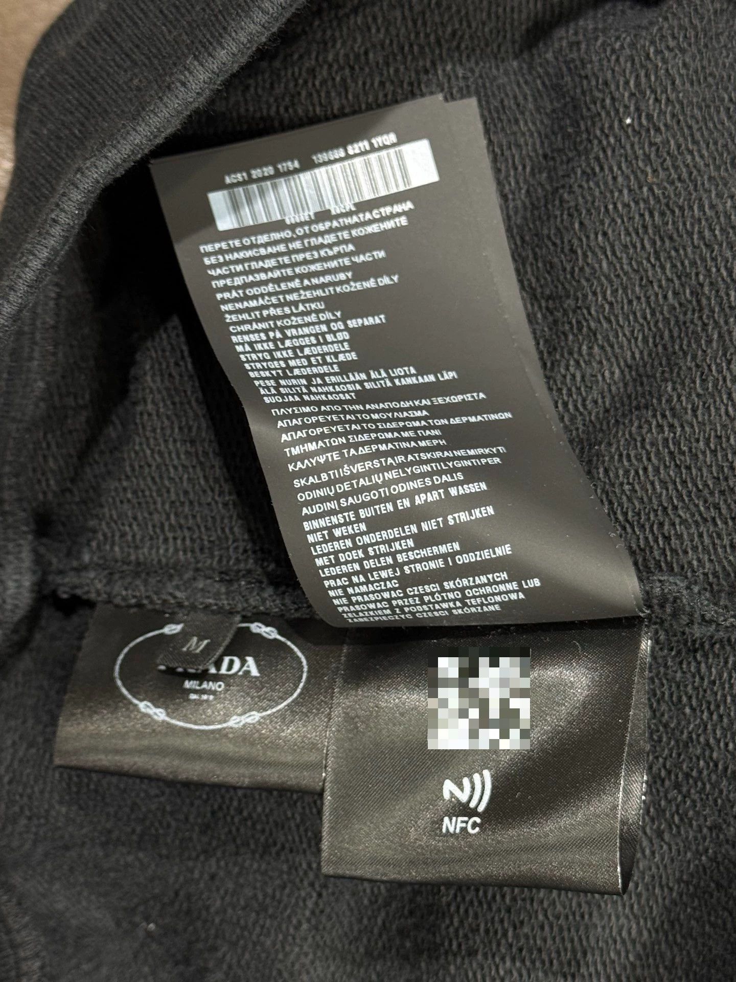 Prada Prada Black Hoodie M Men Size US M / EU 48-50 / 2 - 6 Thumbnail
