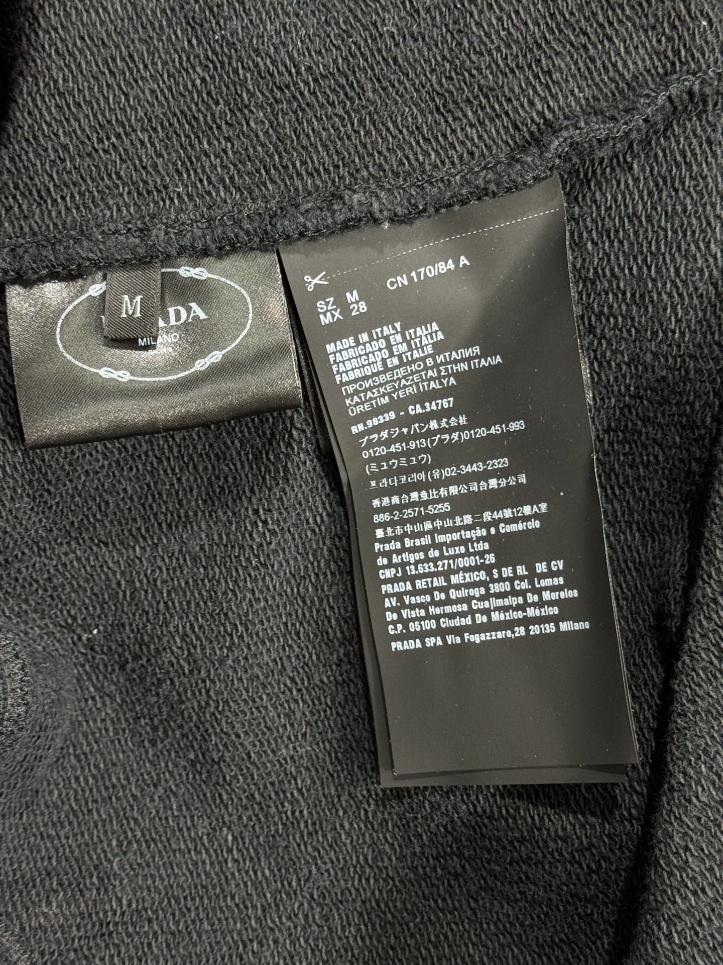 Prada Prada Black Hoodie M Men Size US M / EU 48-50 / 2 - 5 Thumbnail