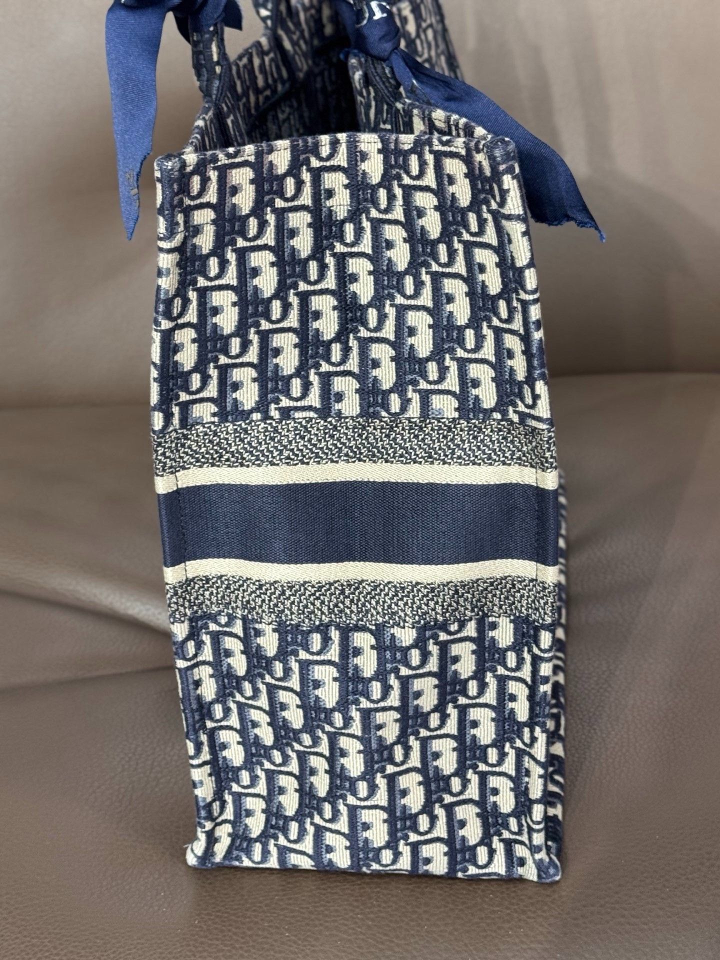 Dior Dior Canvas Embroidered Blue Shoulder Bag 43 Women Size ONE SIZE - 4 Thumbnail
