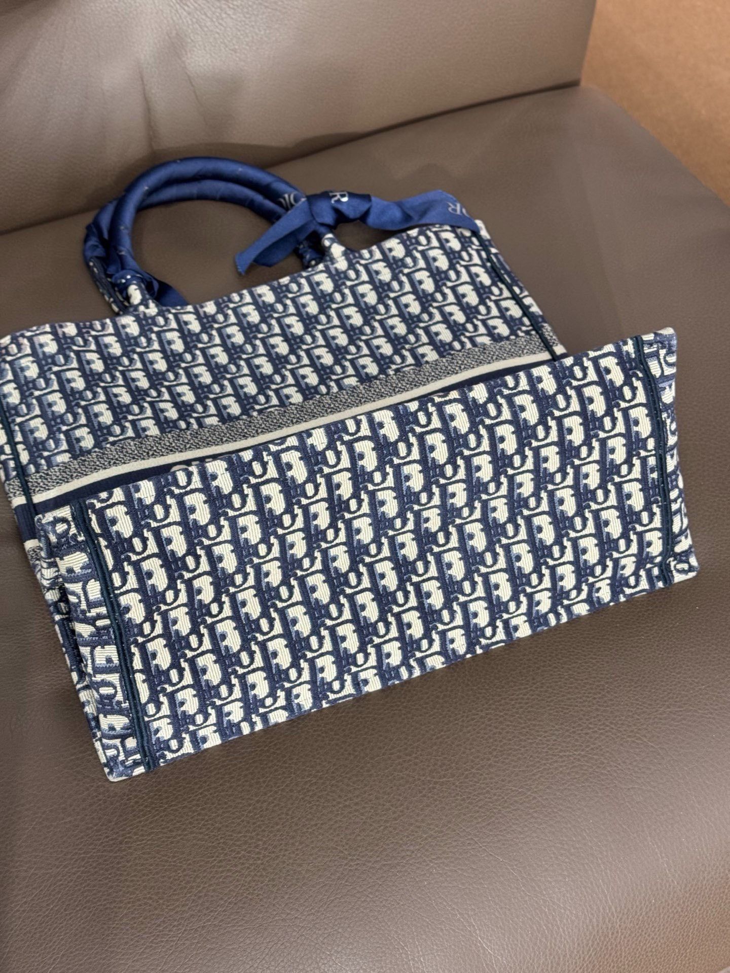 Dior Dior Canvas Embroidered Blue Shoulder Bag 43 Women Size ONE SIZE - 7 Thumbnail