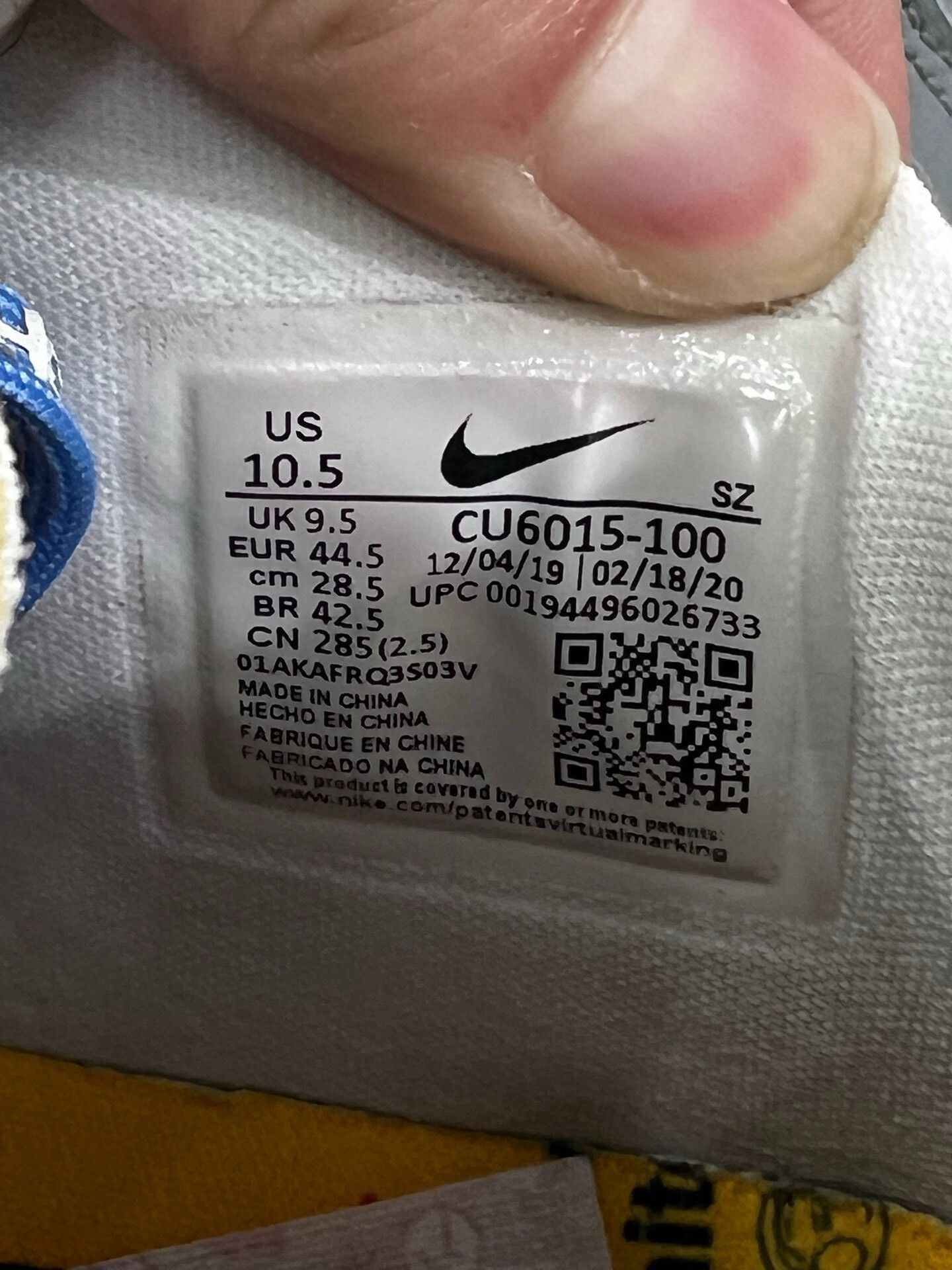 Off-White Off-White DUNK Blue Lowtop Sneakers 44.5 Men Size US 11 / EU 44 - 7 Thumbnail