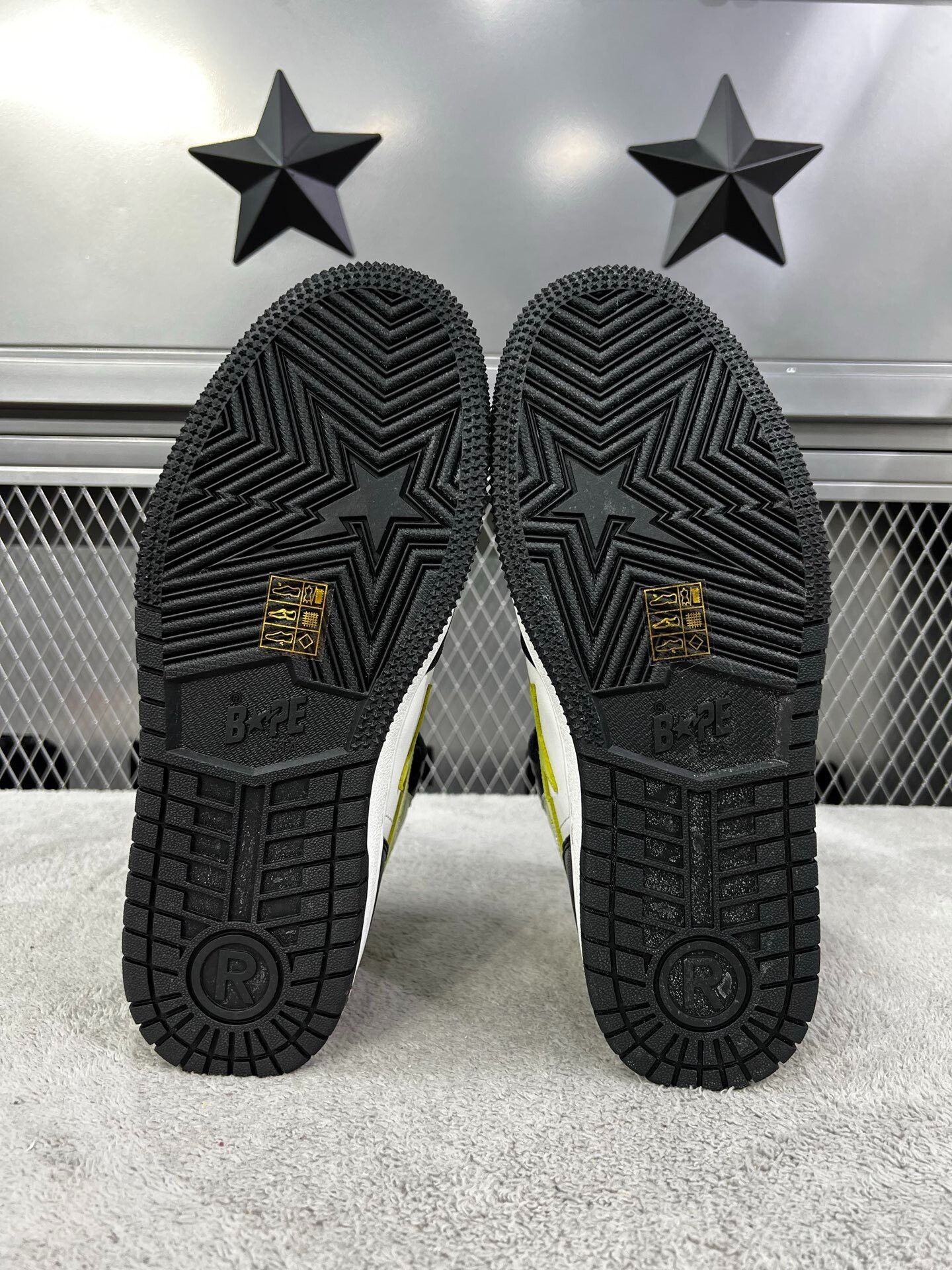 Bape Bape Leather Green Hitop Sneakers 41 Men Size US 8.5 / EU 41-42 - 5 Thumbnail