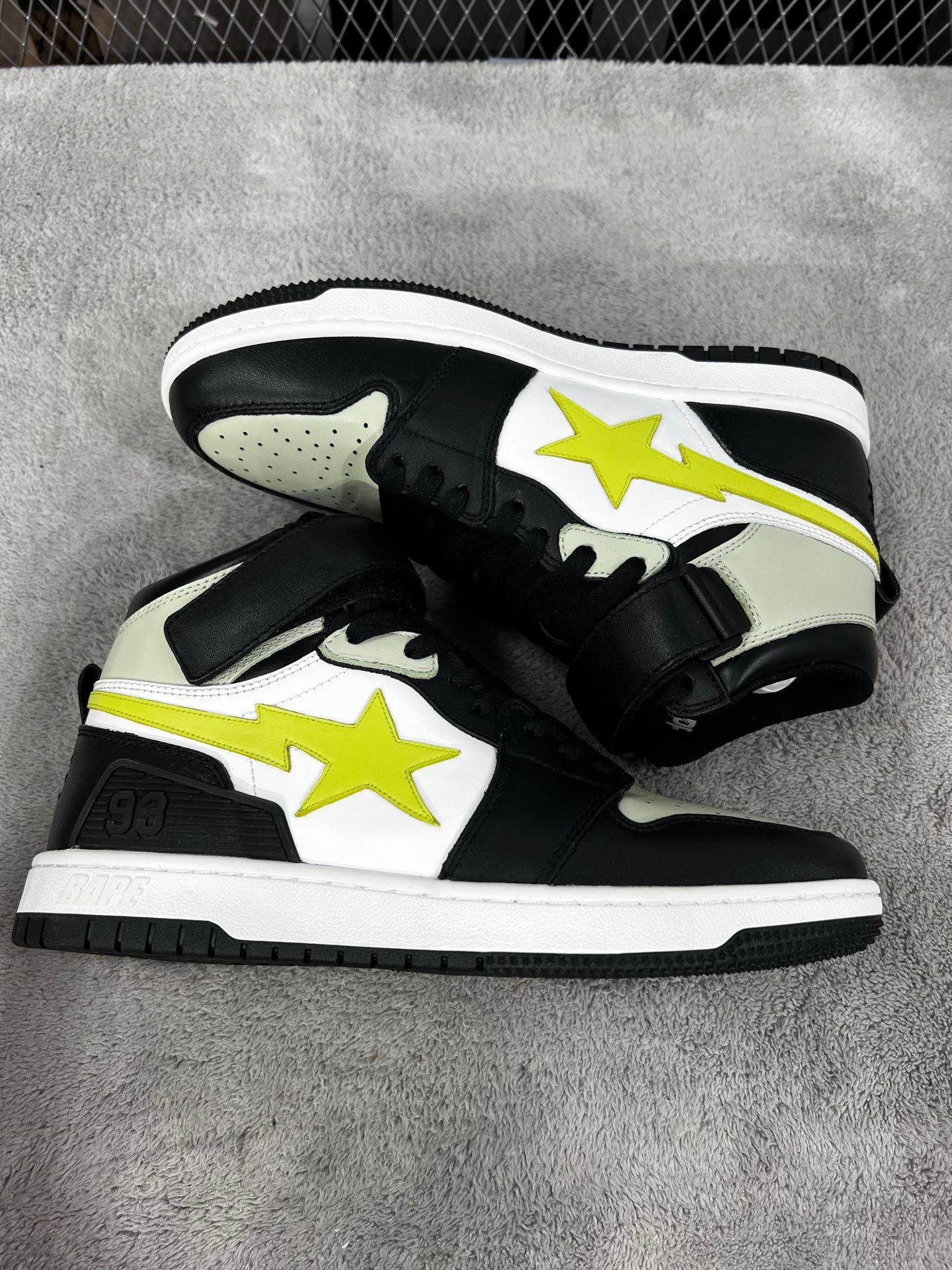 Bape Bape Leather Green Hitop Sneakers 41 Men Size US 8.5 / EU 41-42 - 4 Thumbnail