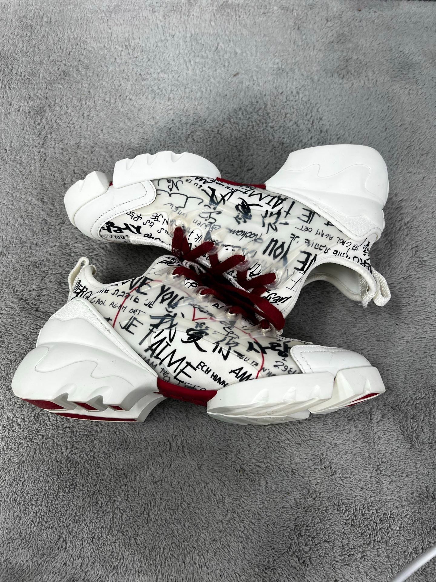Dior Dior White Lowtop Sneakers 34 Women Size US 4 / IT 34 - 4 Thumbnail