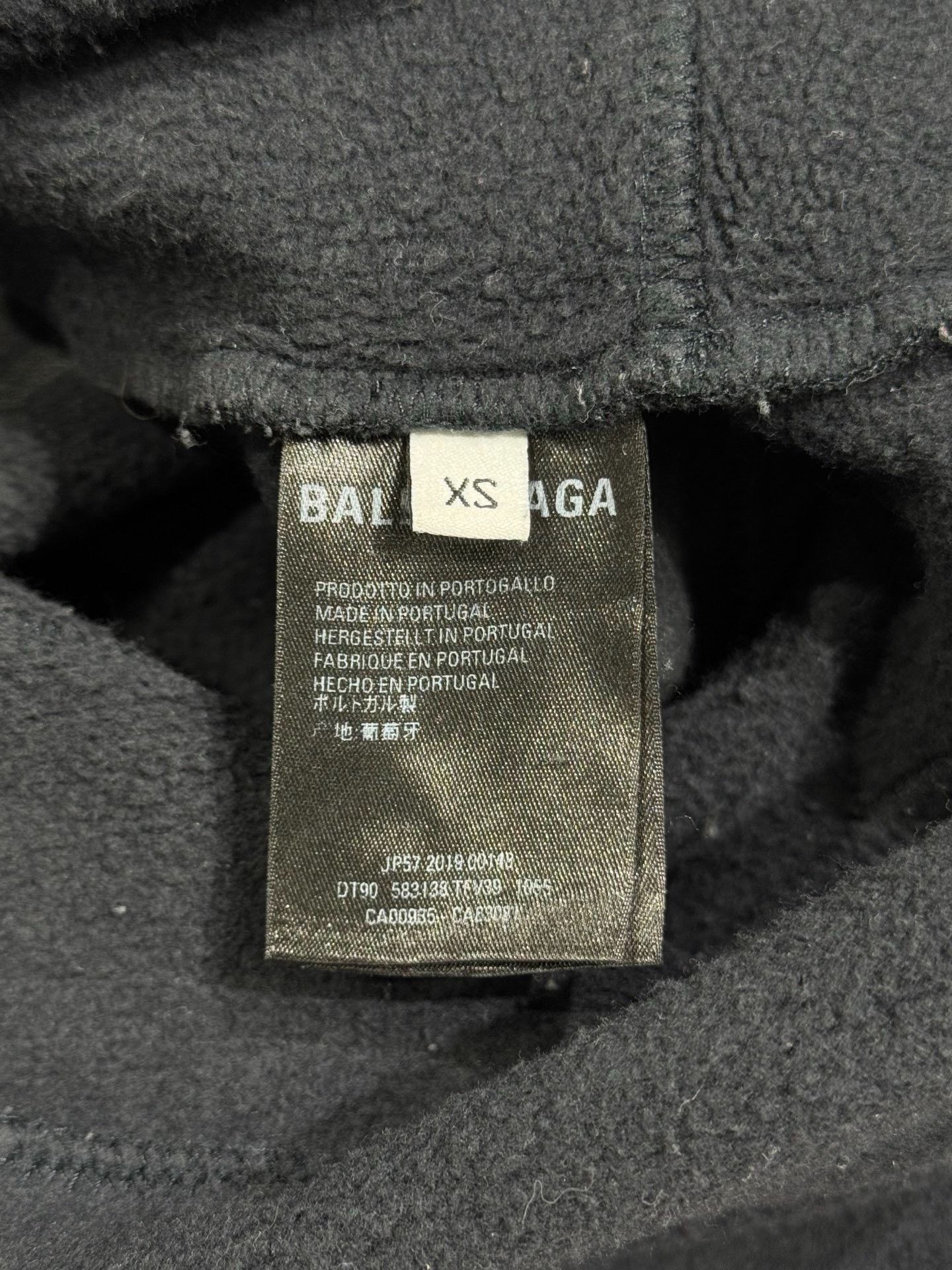 Balenciaga Balenciaga Embroidered Black Hoodie XS Men Size US XS / EU 42 / 0 - 5 Thumbnail