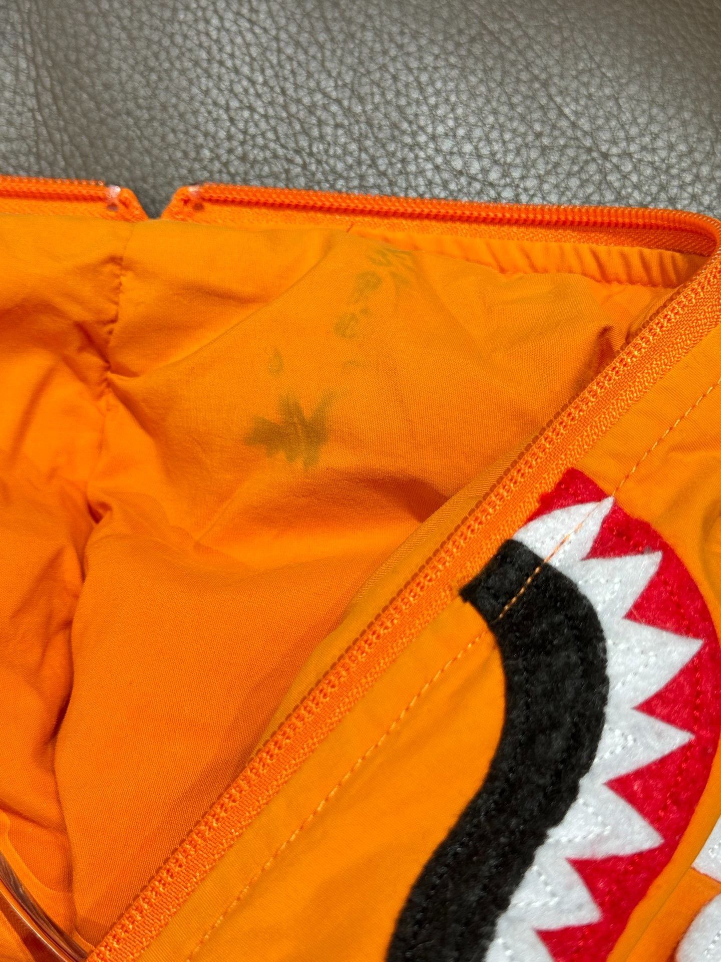 Bape Bape Down Shark Orange Heavy Coat L Men Size US L / EU 52-54 / 3 - 4 Thumbnail