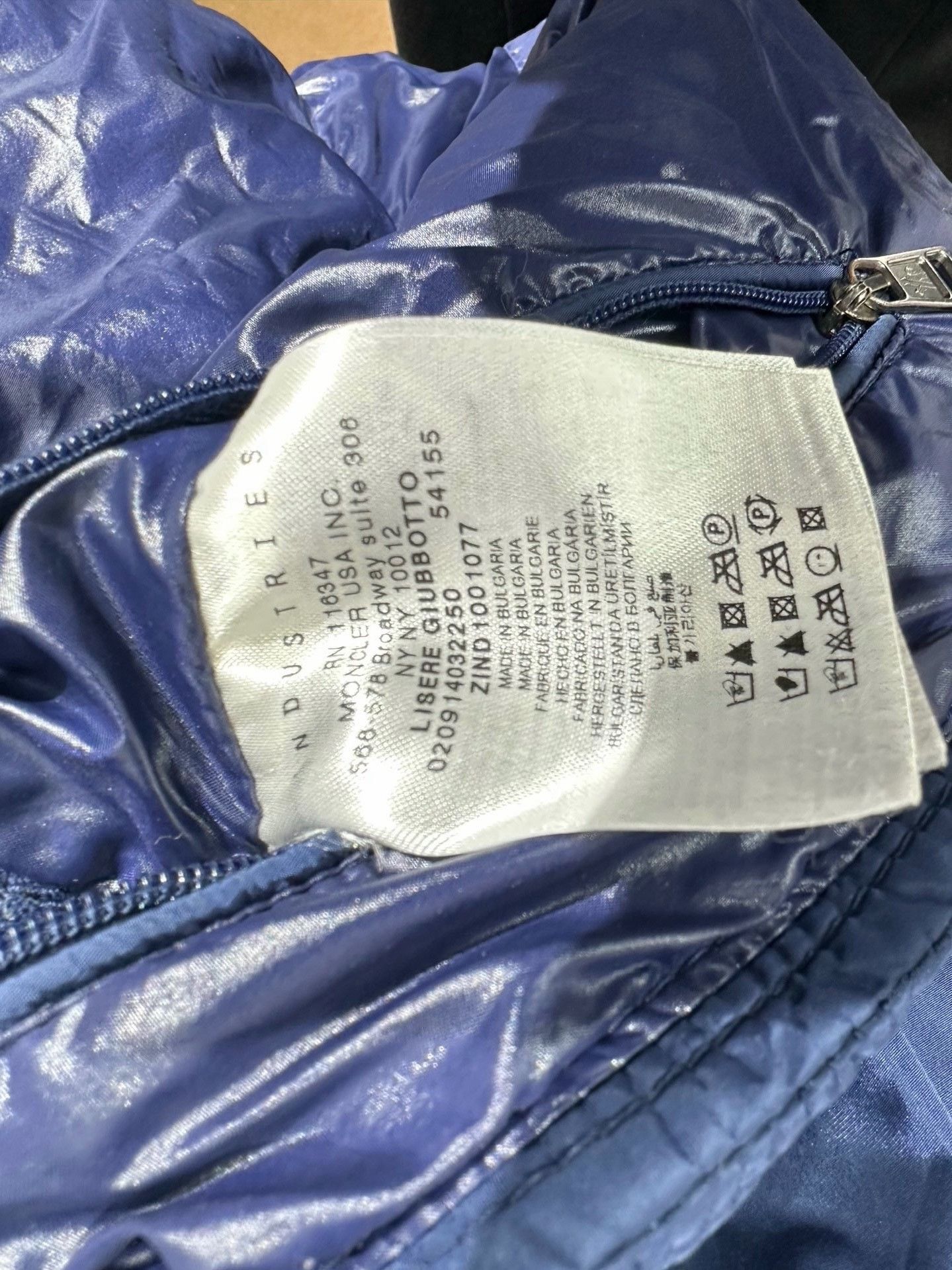 Moncler Moncler Down Blue Heavy Coat 44.5 Men Size US L / EU 52-54 / 3 - 6 Thumbnail