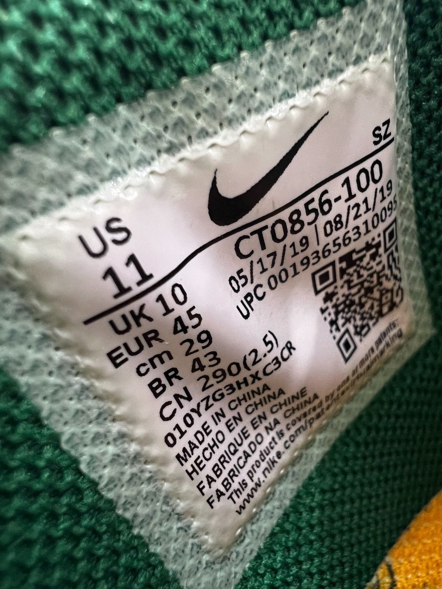 Off-White Off-White Green Lowtop Sneakers 45 Men Size US 11.5 / EU 44-45 - 8 Thumbnail